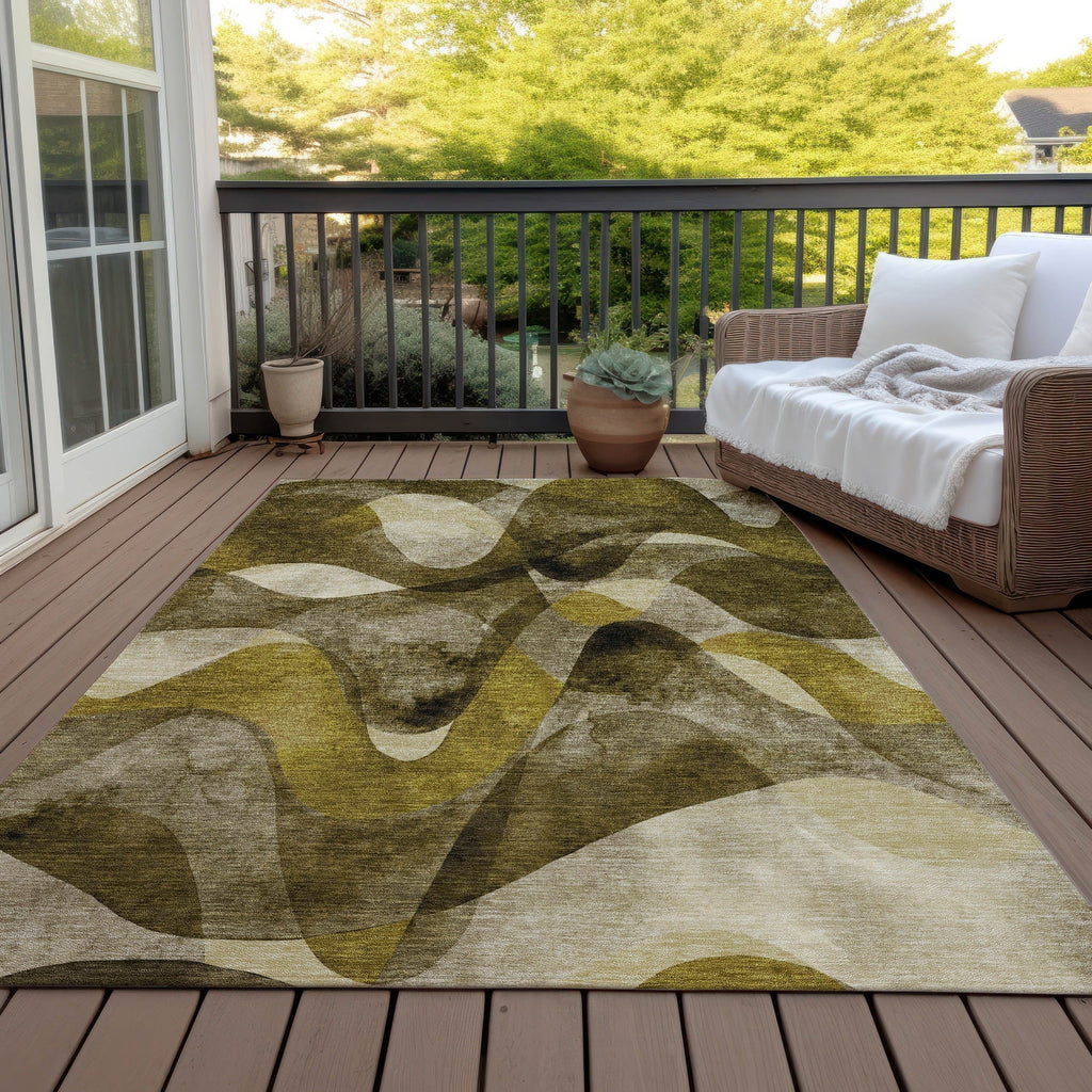 Tapis Chantille moderne lavable en machine pour intérieur/extérieur