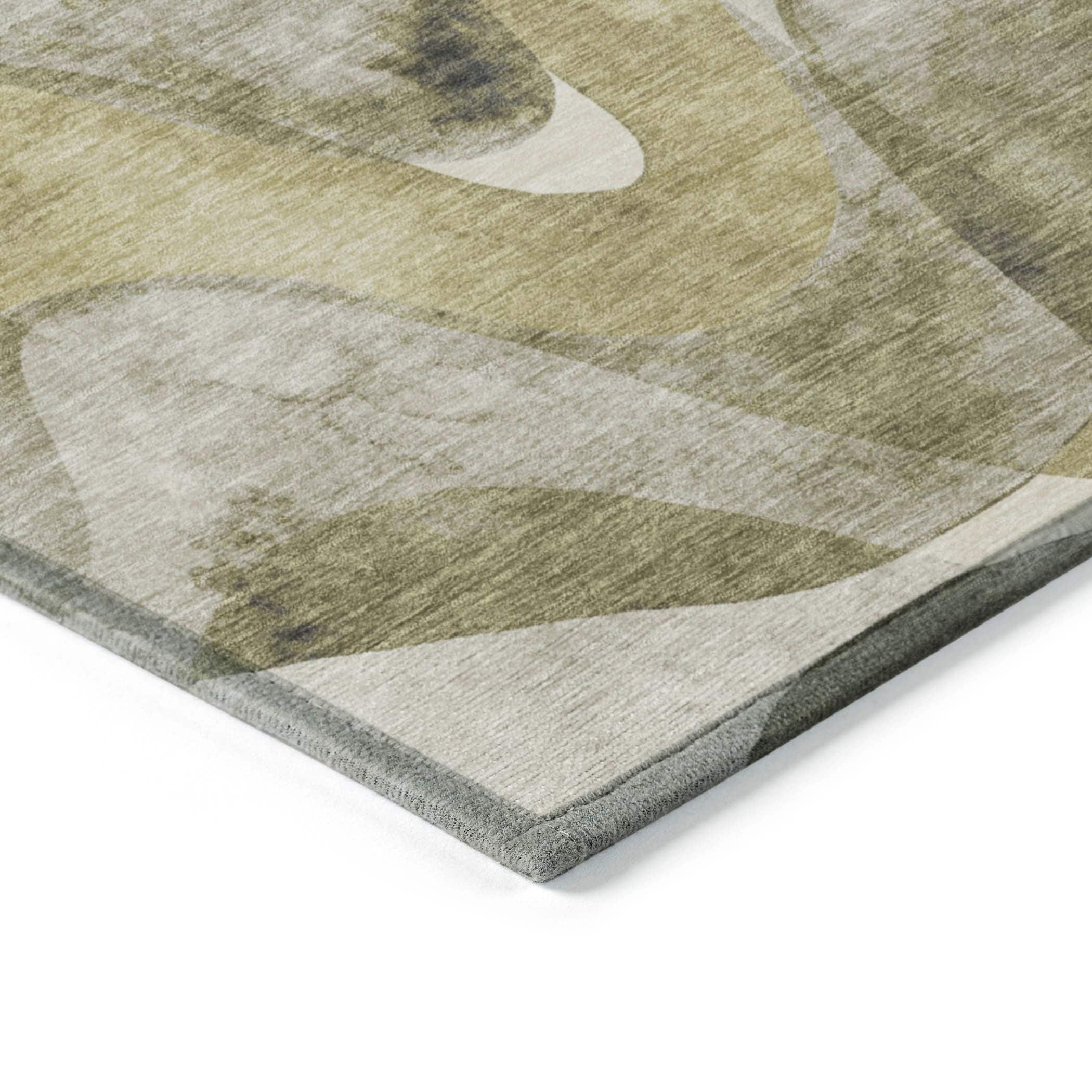 Tapis Chantille moderne lavable en machine pour intérieur/extérieur