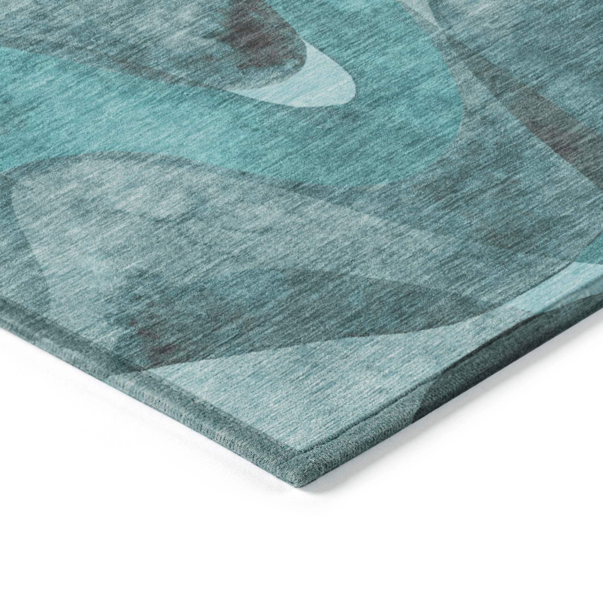 Tapis Chantille moderne lavable en machine pour intérieur/extérieur