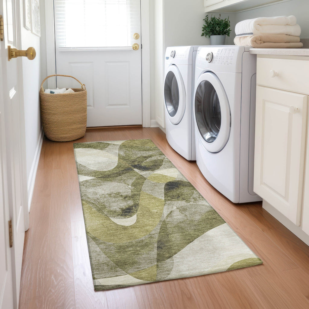 Tapis Chantille moderne lavable en machine pour intérieur/extérieur