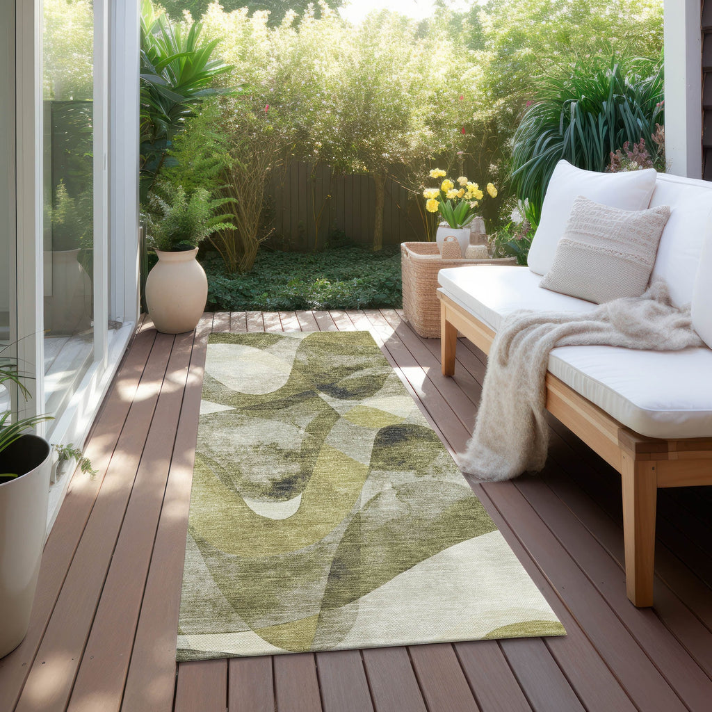 Tapis Chantille moderne lavable en machine pour intérieur/extérieur