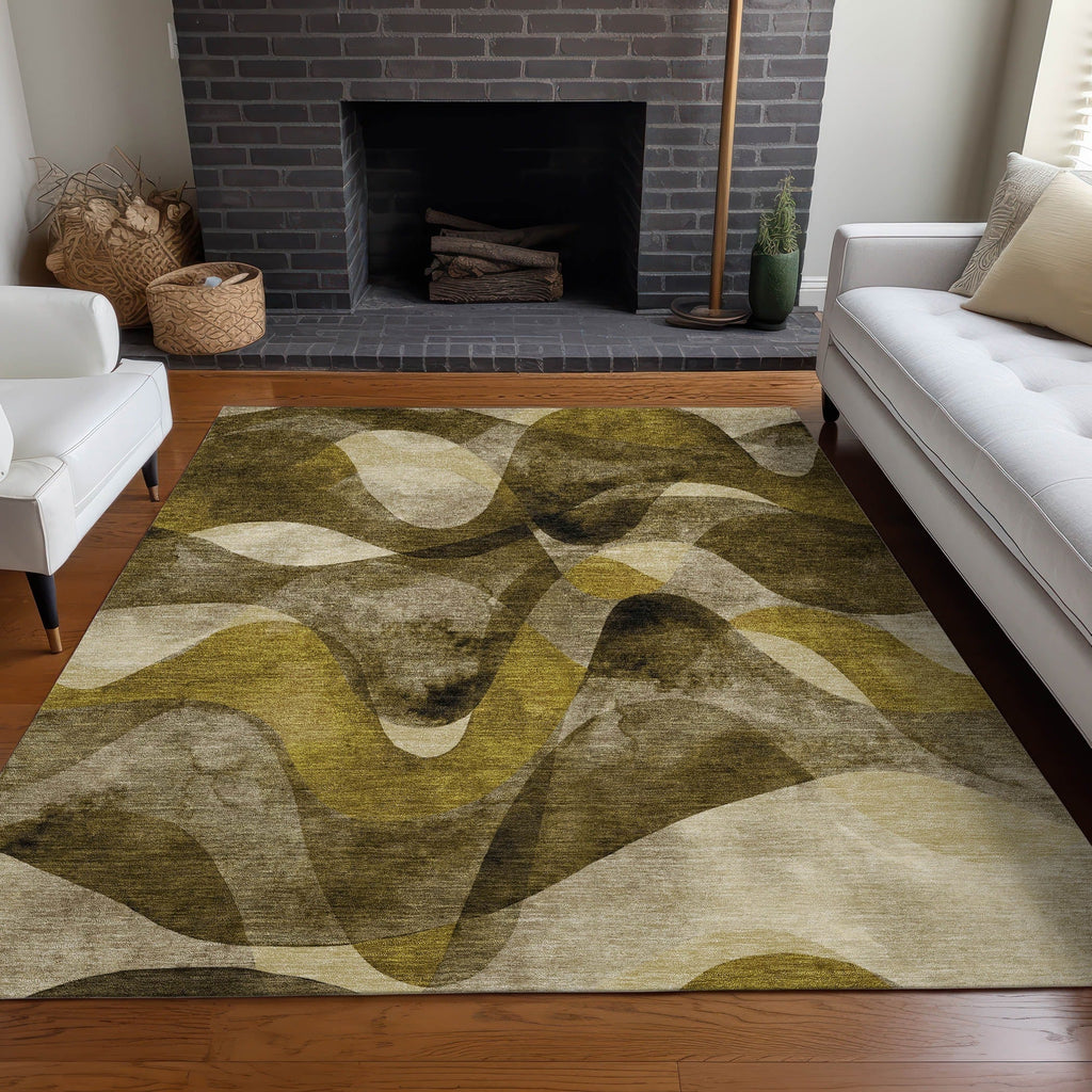 Tapis Chantille moderne lavable en machine pour intérieur/extérieur