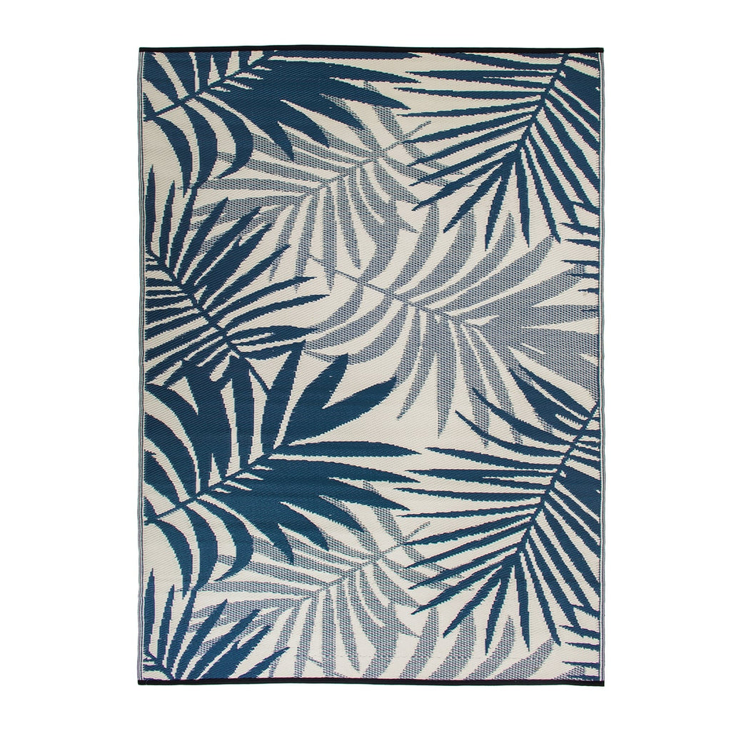 Tapis d'extérieur réversibles en plastique à motifs floraux modernes