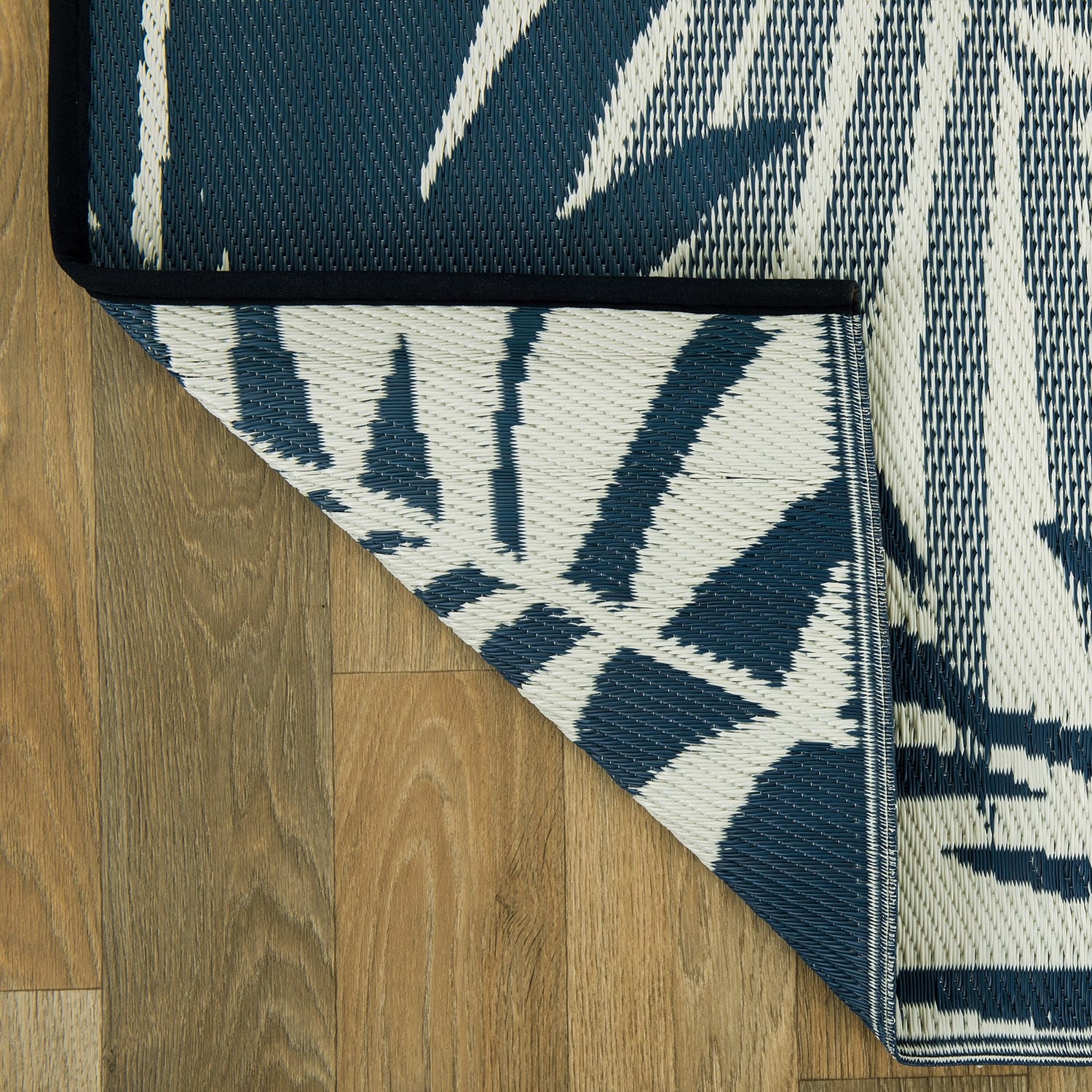 Tapis d'extérieur réversibles en plastique à motifs floraux modernes