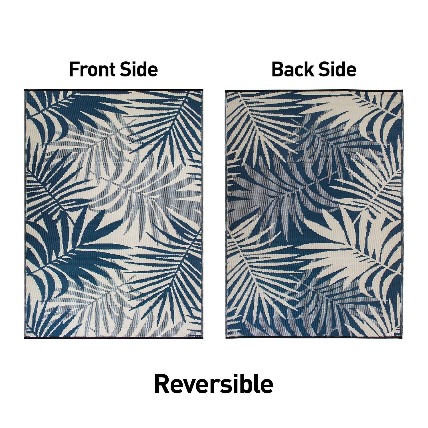 Tapis d'extérieur réversibles en plastique à motifs floraux modernes