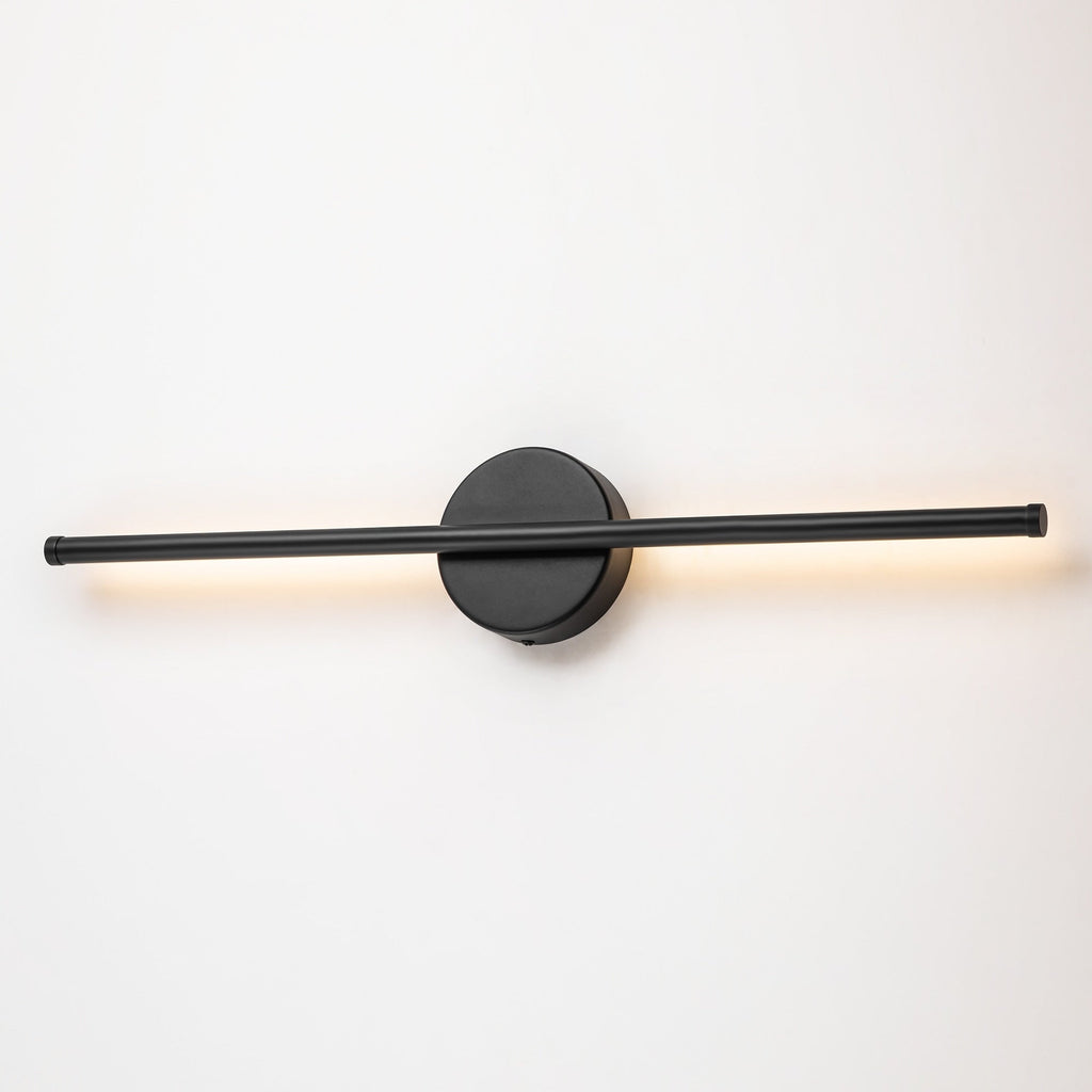 Applique murale de salle de bain à 1 lumière, linéaire et moderne, à intensité variable, à DEL intégrée, de 23,6 po