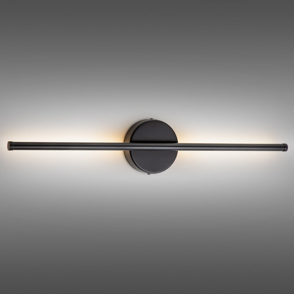 Applique murale de salle de bain à 1 lumière, linéaire et moderne, à intensité variable, à DEL intégrée, de 23,6 po