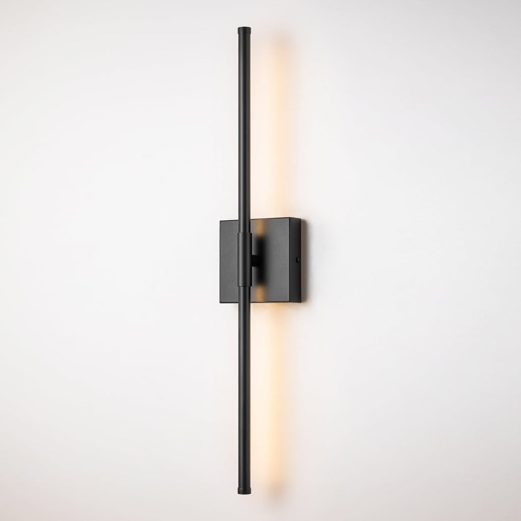 Applique murale de salle de bain à 1 lumière, linéaire et moderne, à intensité variable, à DEL intégrée, de 23,6 po