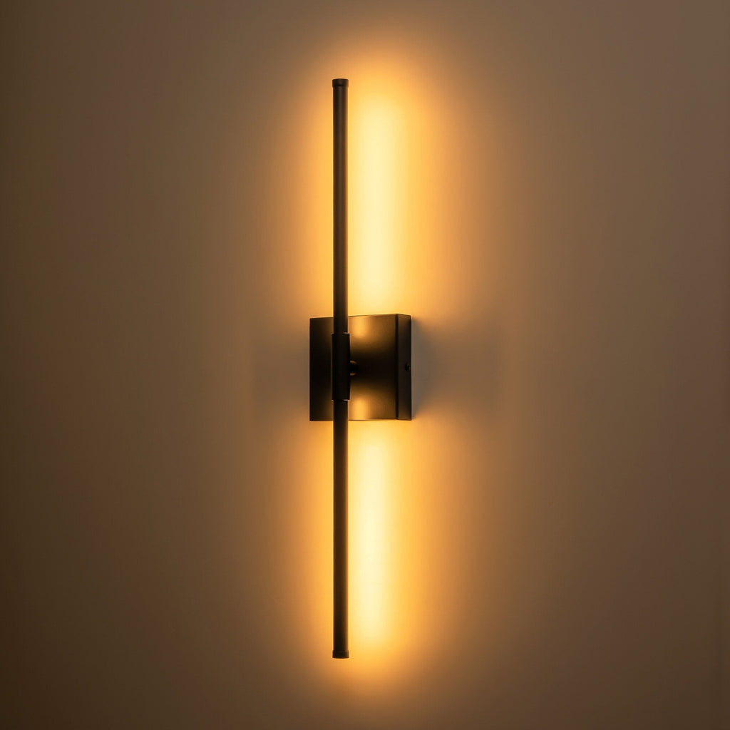 Applique murale de salle de bain à 1 lumière, linéaire et moderne, à intensité variable, à DEL intégrée, de 23,6 po
