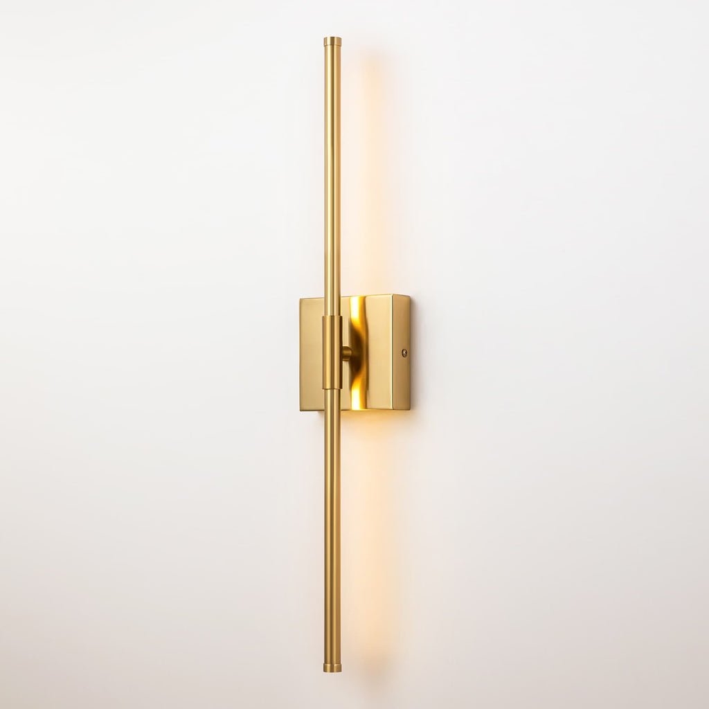 Applique murale de salle de bain à 1 lumière, linéaire et moderne, à intensité variable, à DEL intégrée, de 23,6 po