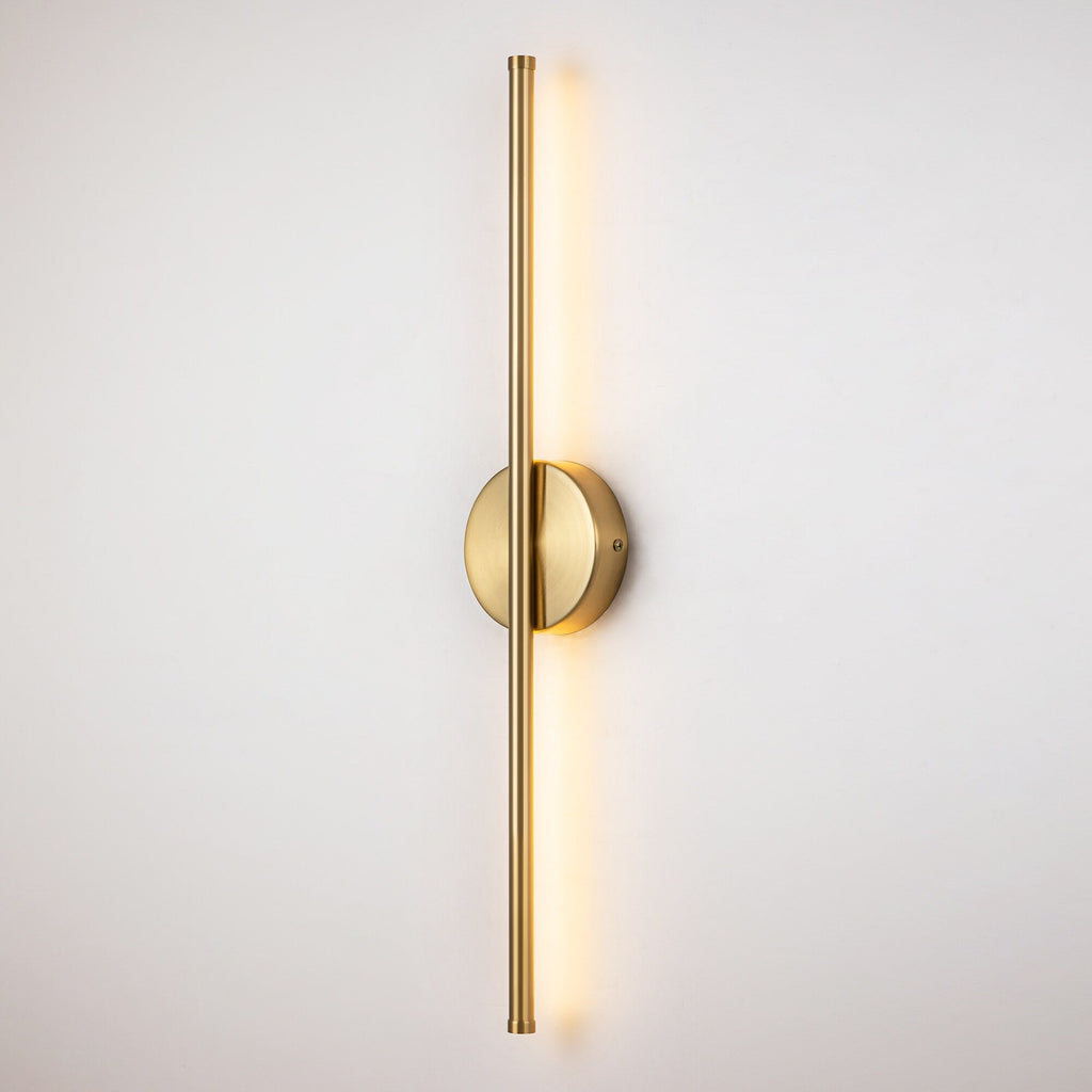 Applique murale de salle de bain à 1 lumière, linéaire et moderne, à intensité variable, à DEL intégrée, de 23,6 po