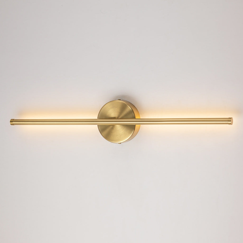 Applique murale de salle de bain à 1 lumière, linéaire et moderne, à intensité variable, à DEL intégrée, de 23,6 po