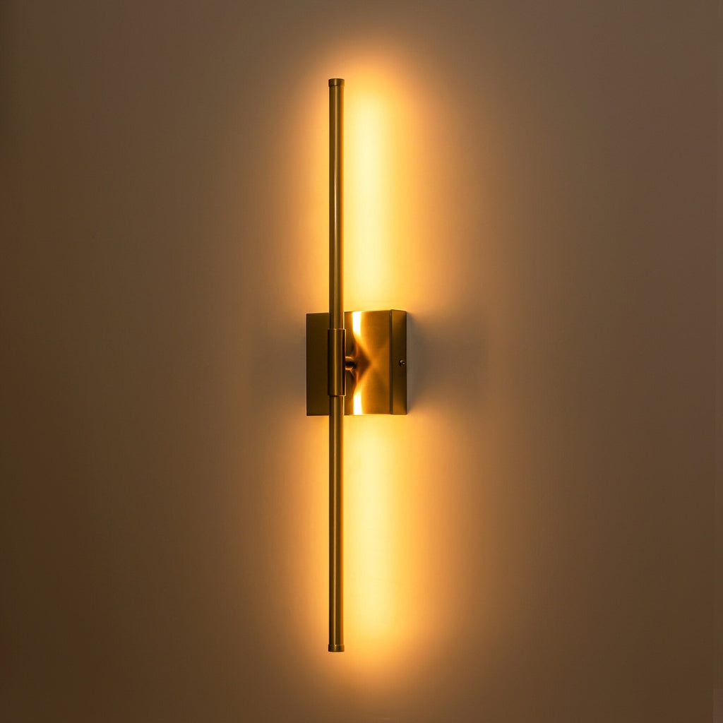 Applique murale de salle de bain à 1 lumière, linéaire et moderne, à intensité variable, à DEL intégrée, de 23,6 po