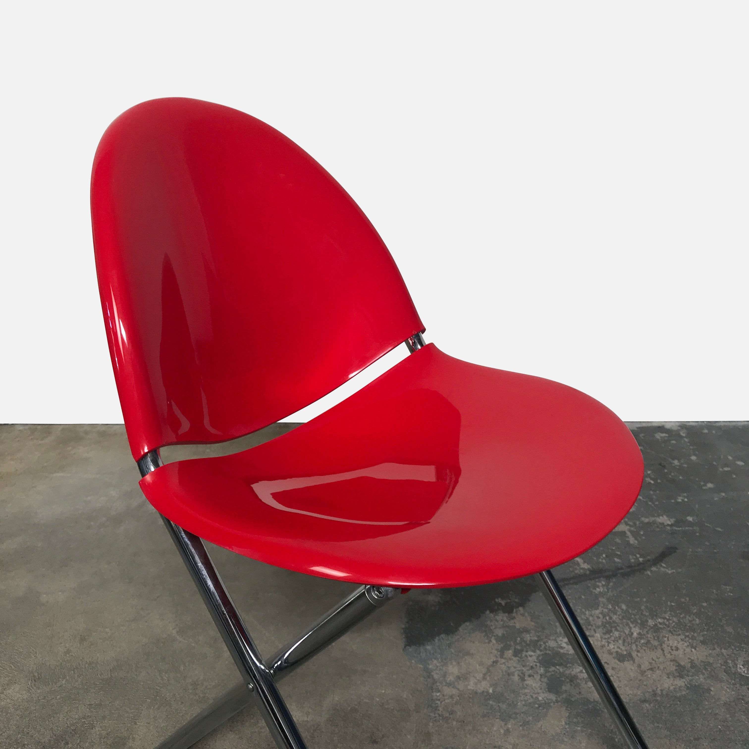 Chaise pliante Fol D - Rouge