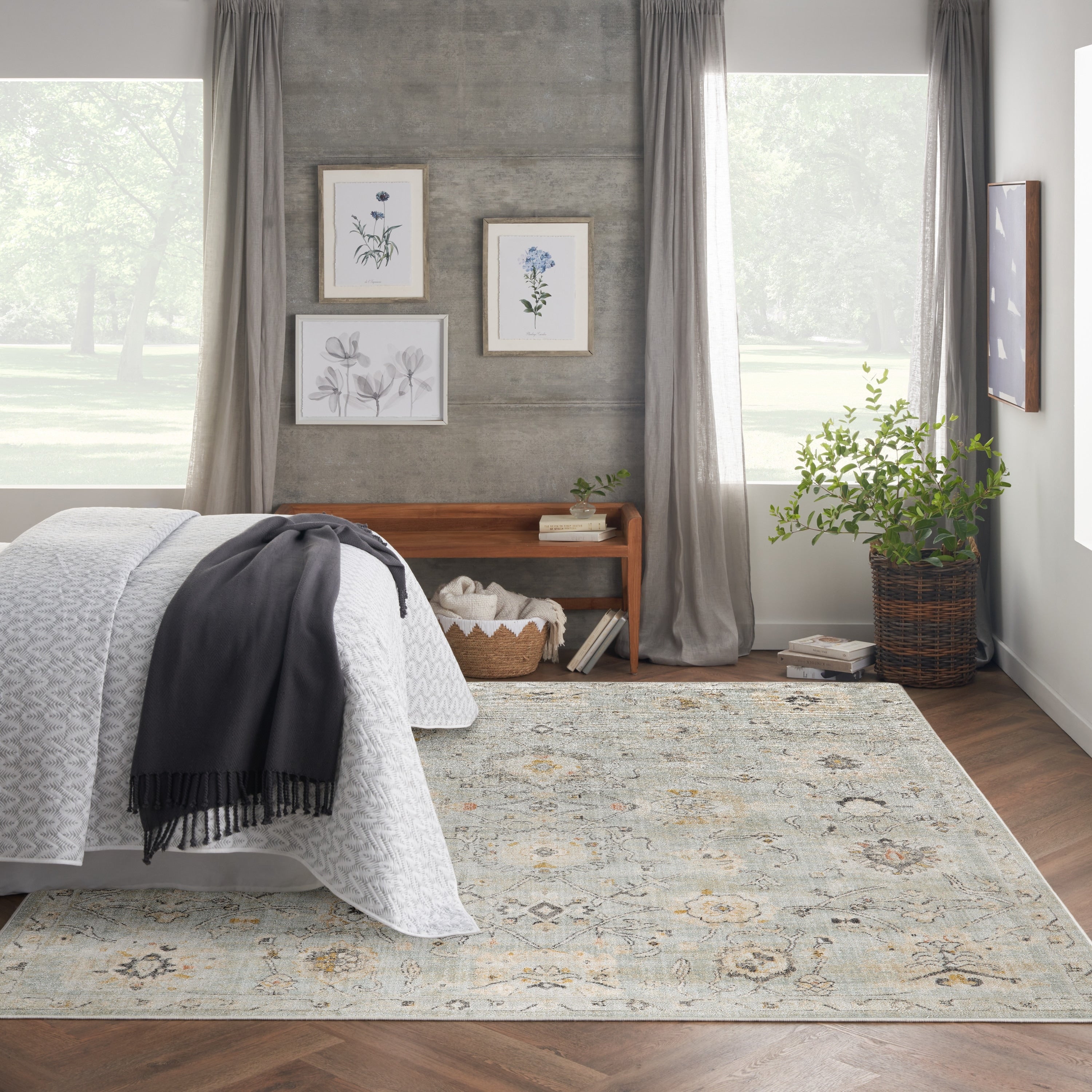 Tapis d'intérieur persan Nourison Oushak Home