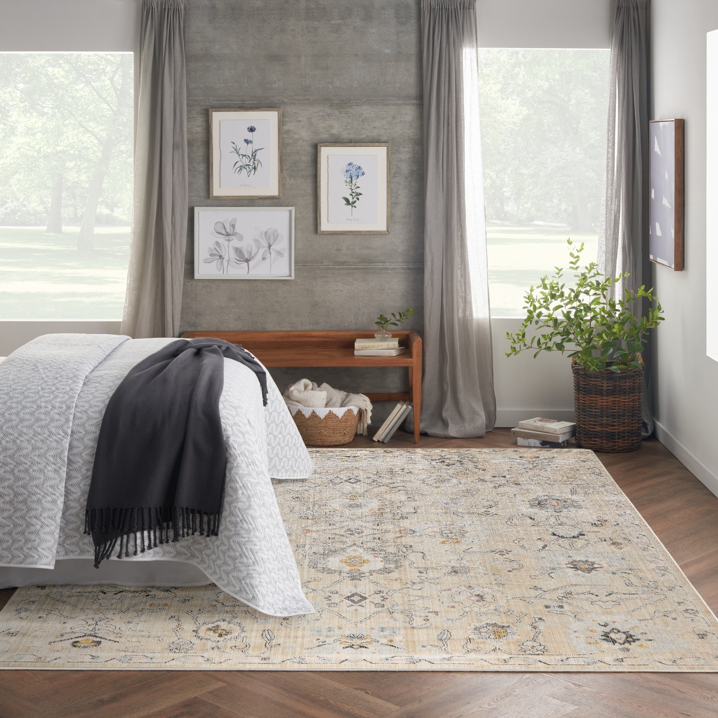 Tapis d'intérieur persan Nourison Oushak Home