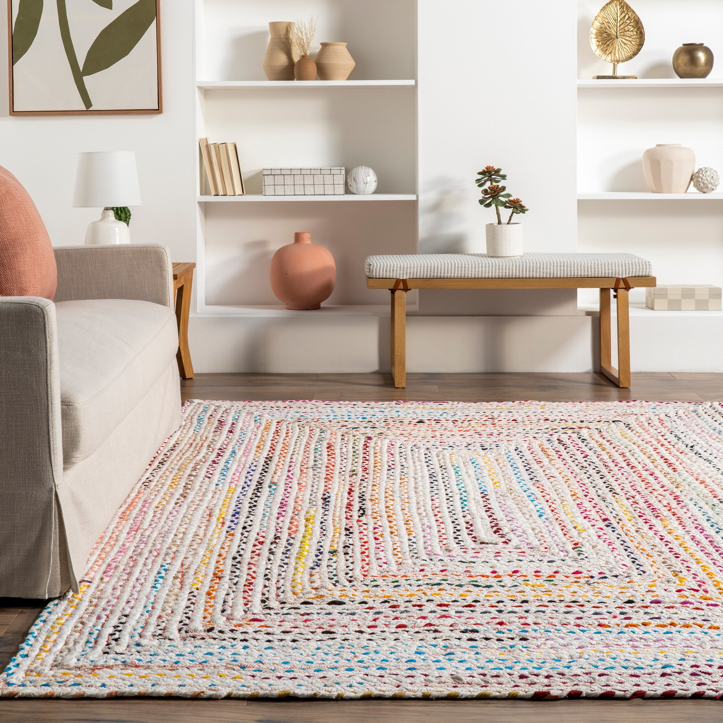 Tapis bohème tressé à la main Nuloom Tammara
