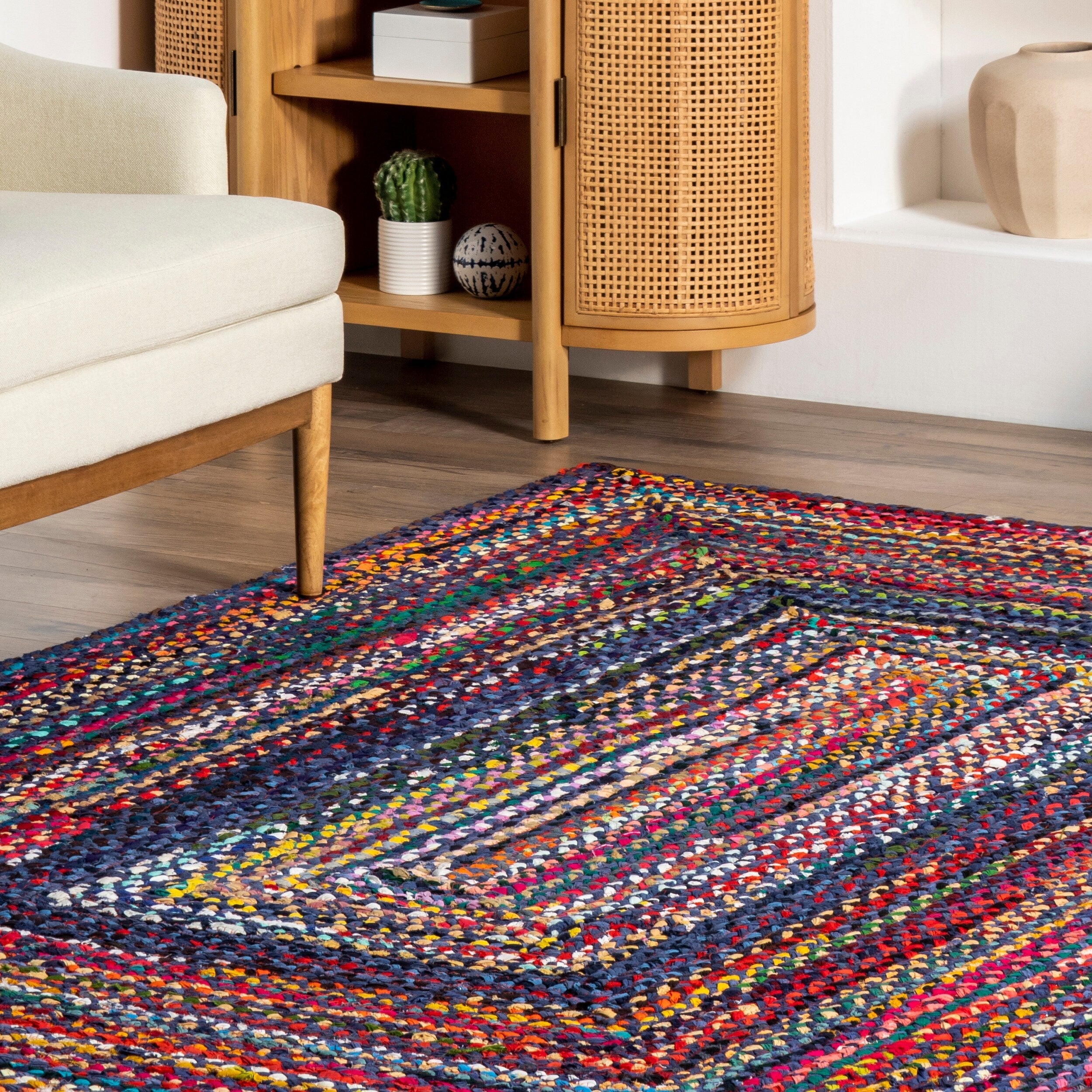Tapis bohème tressé à la main Nuloom Tammara