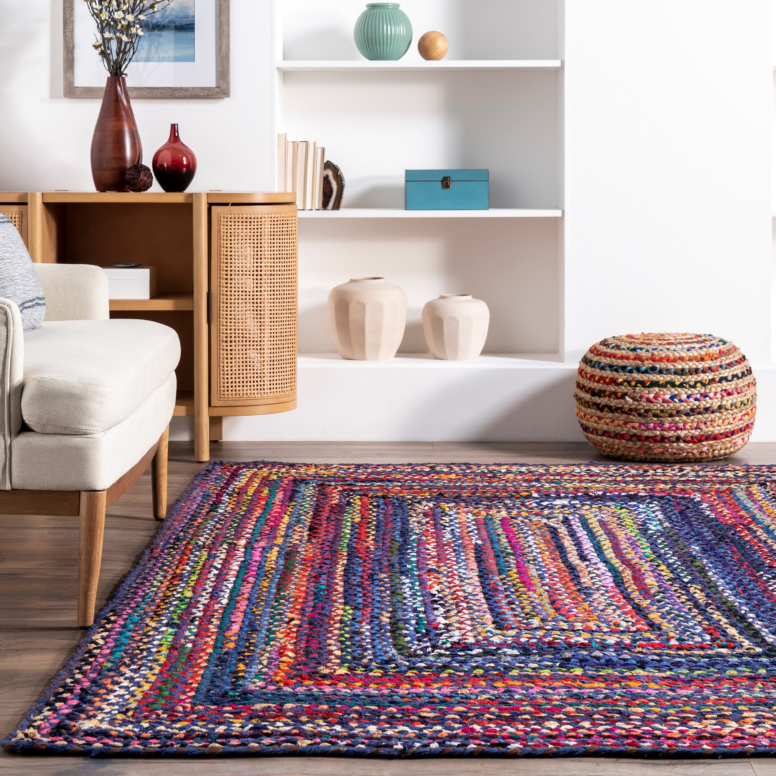 Tapis bohème tressé à la main Nuloom Tammara