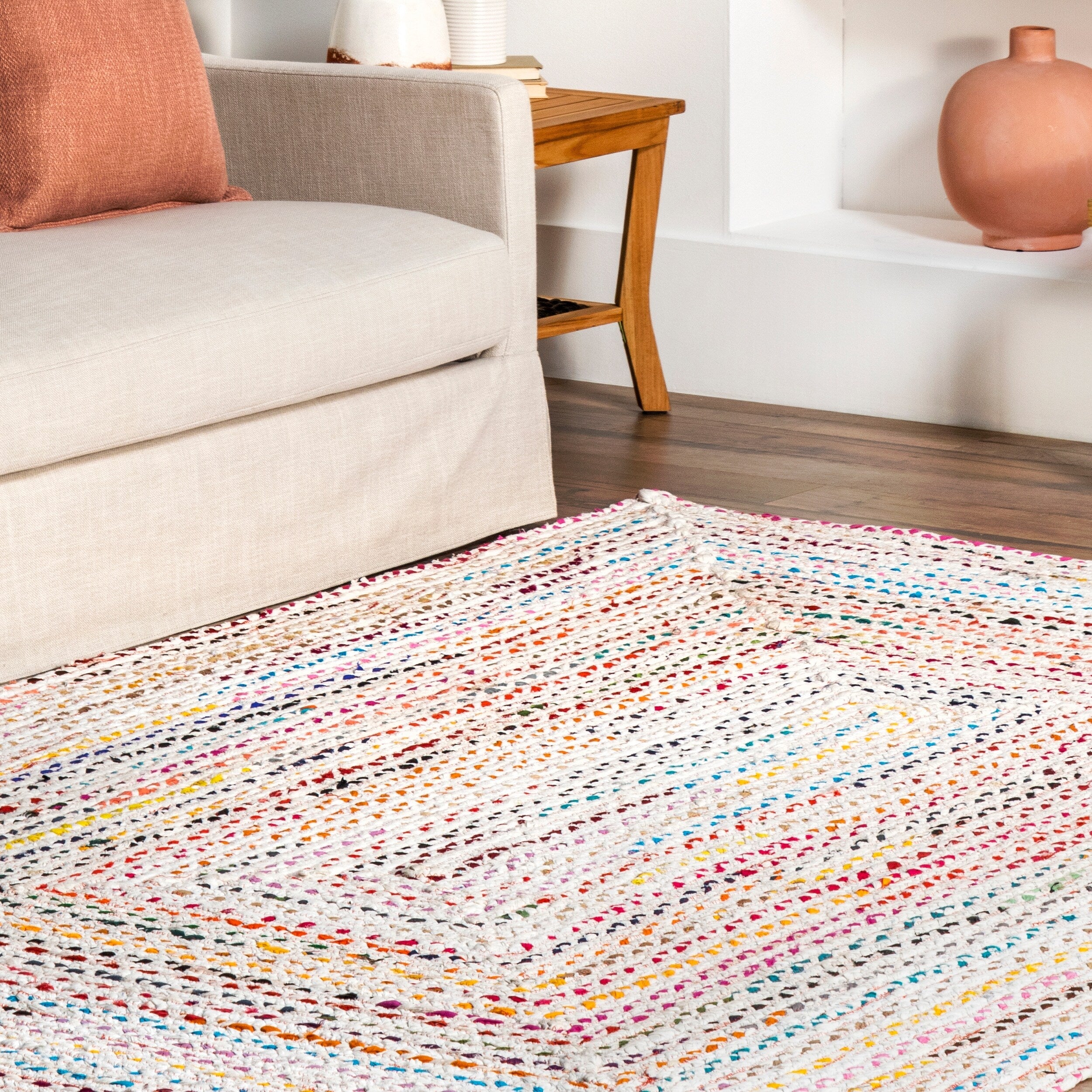Tapis bohème tressé à la main Nuloom Tammara