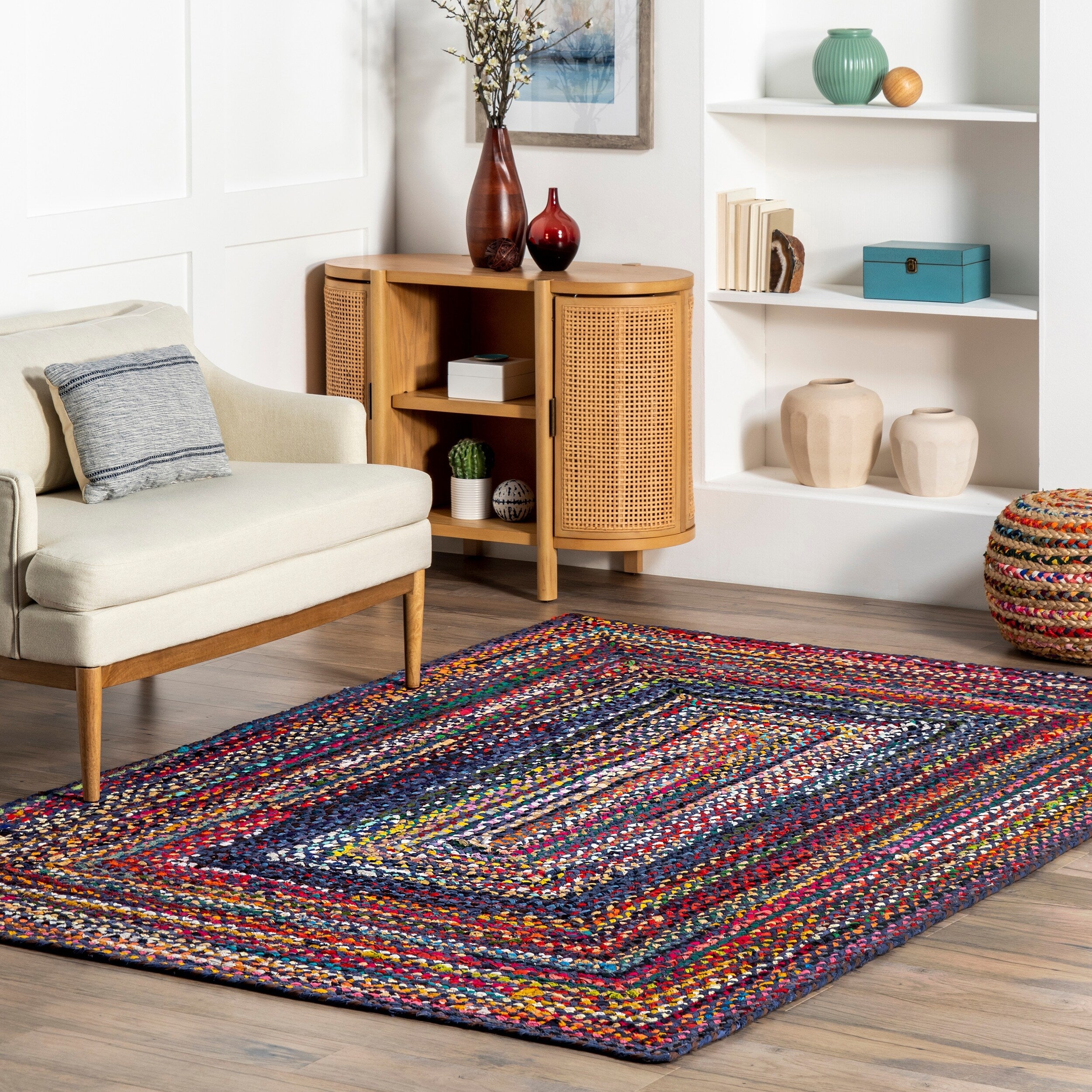 Tapis bohème tressé à la main Nuloom Tammara