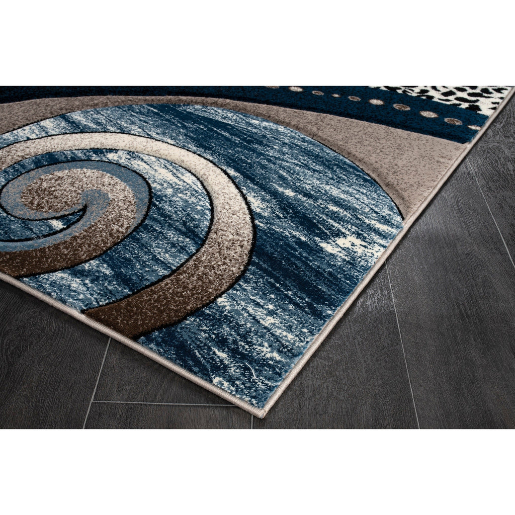 Tapis à tourbillons abstraits de la collection Rhodes