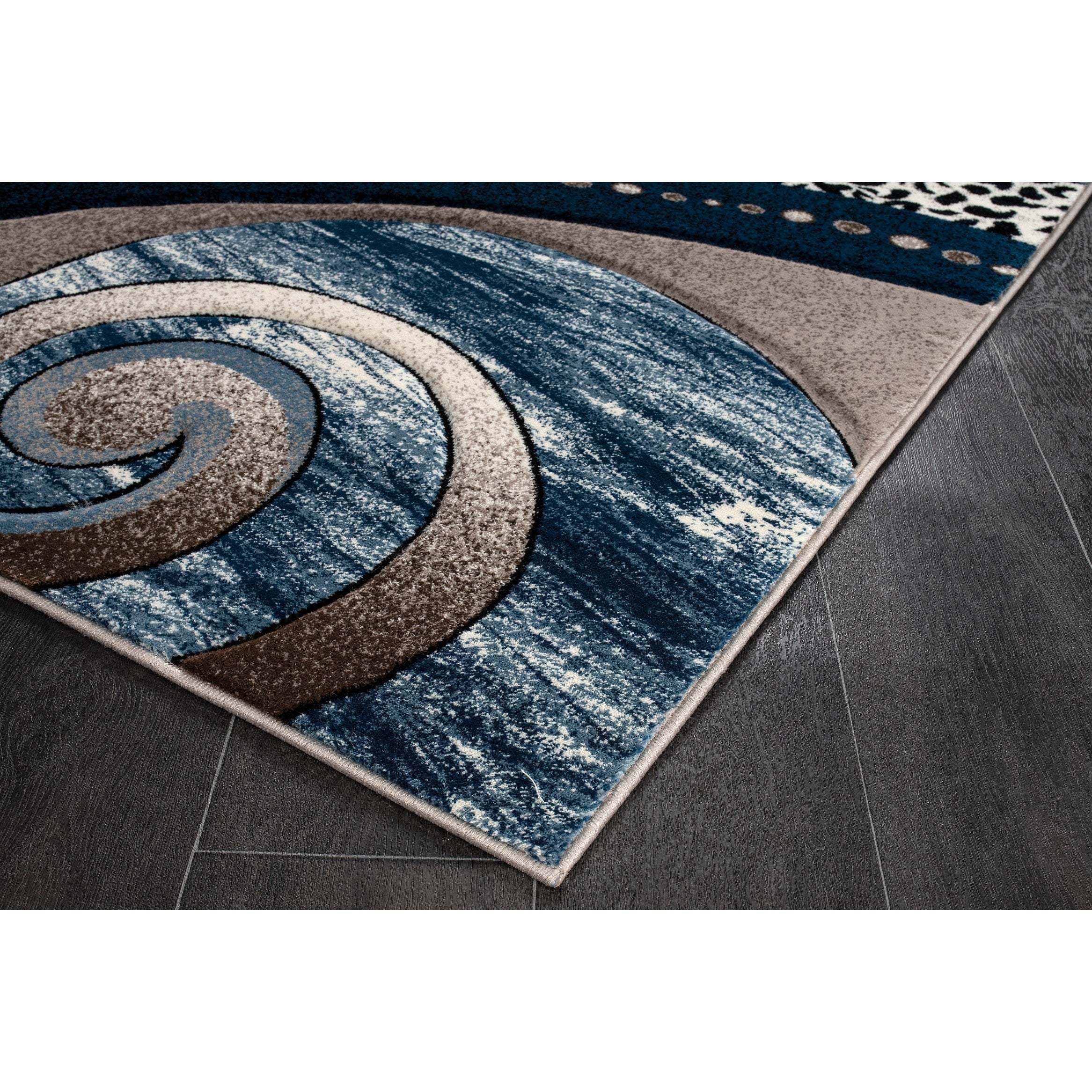 Tapis à tourbillons abstraits de la collection Rhodes