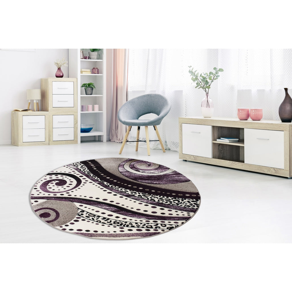 Tapis à tourbillons abstraits de la collection Rhodes