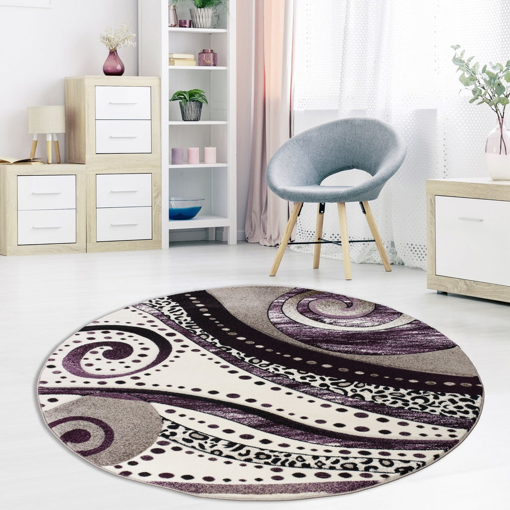 Tapis à tourbillons abstraits de la collection Rhodes