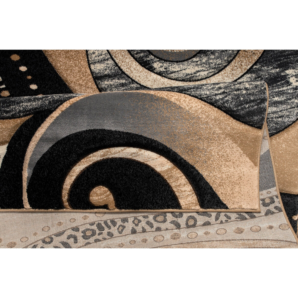 Tapis à tourbillons abstraits de la collection Rhodes
