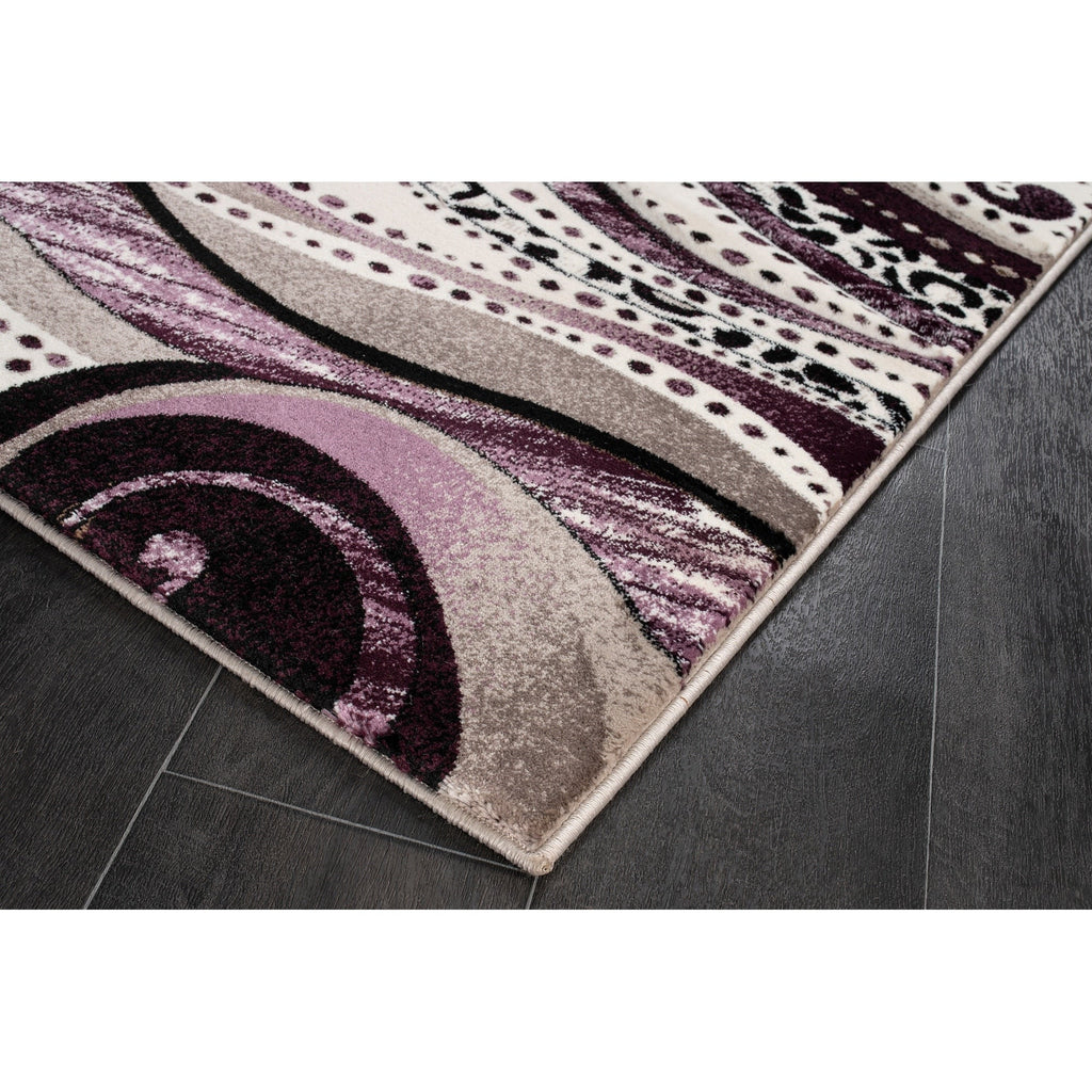 Tapis à tourbillons abstraits de la collection Rhodes