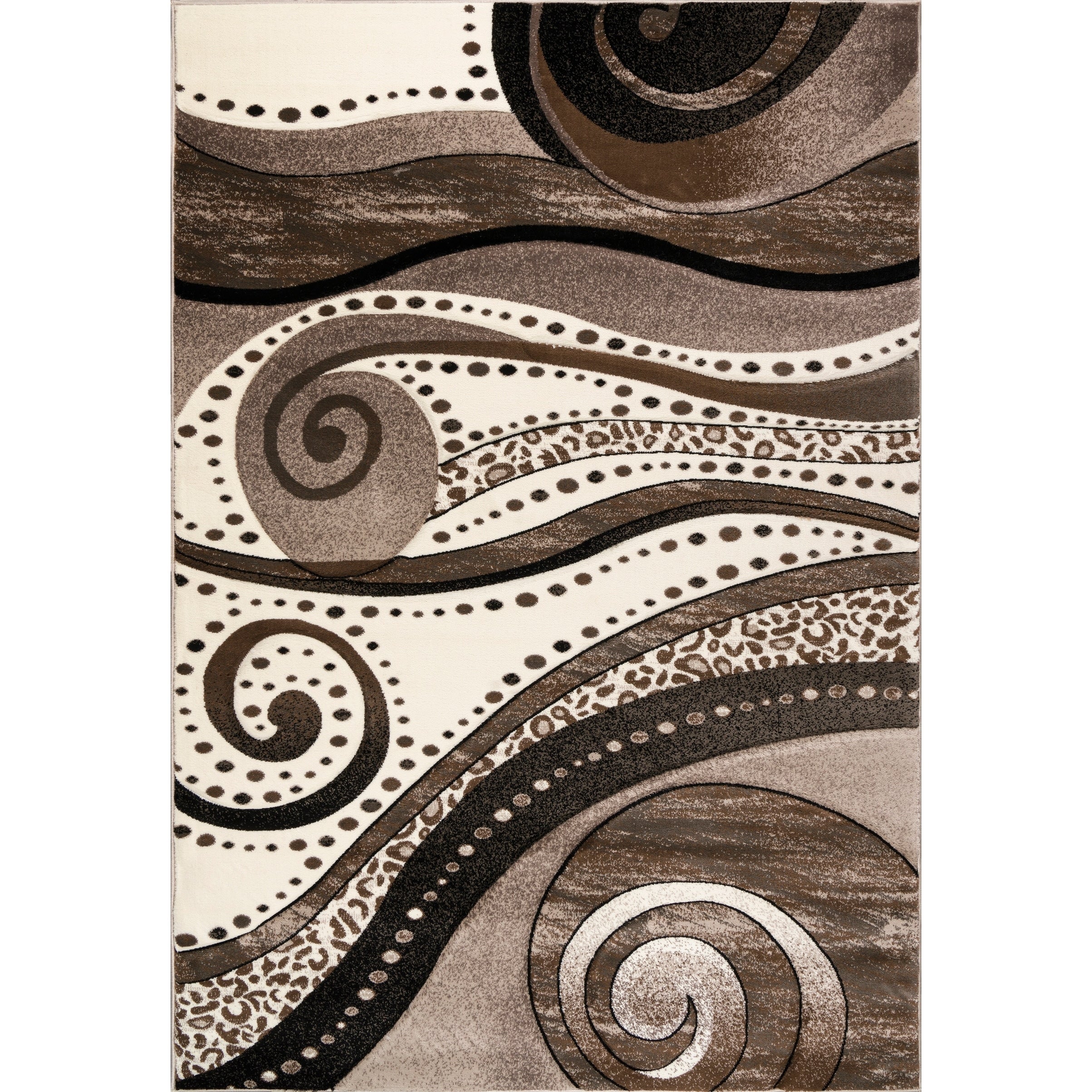 Tapis à tourbillons abstraits de la collection Rhodes