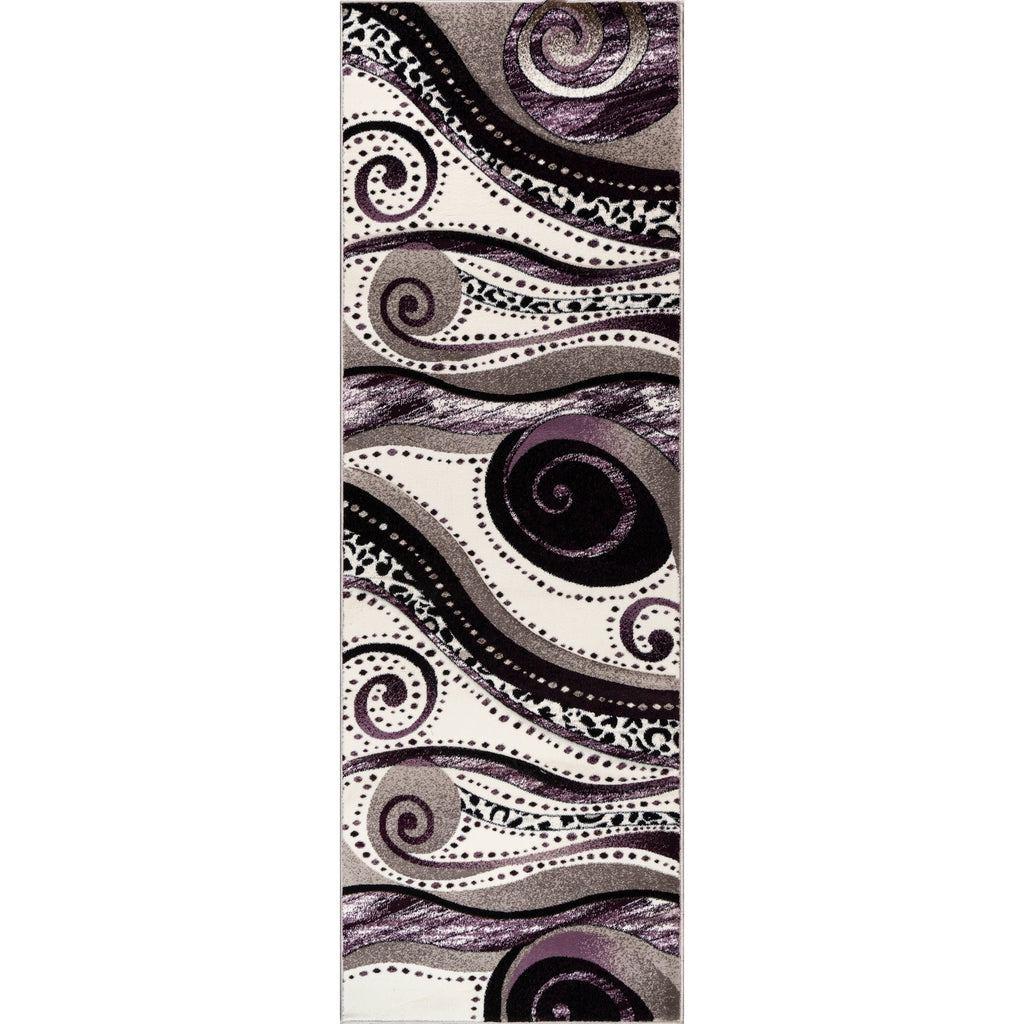 Tapis à tourbillons abstraits de la collection Rhodes