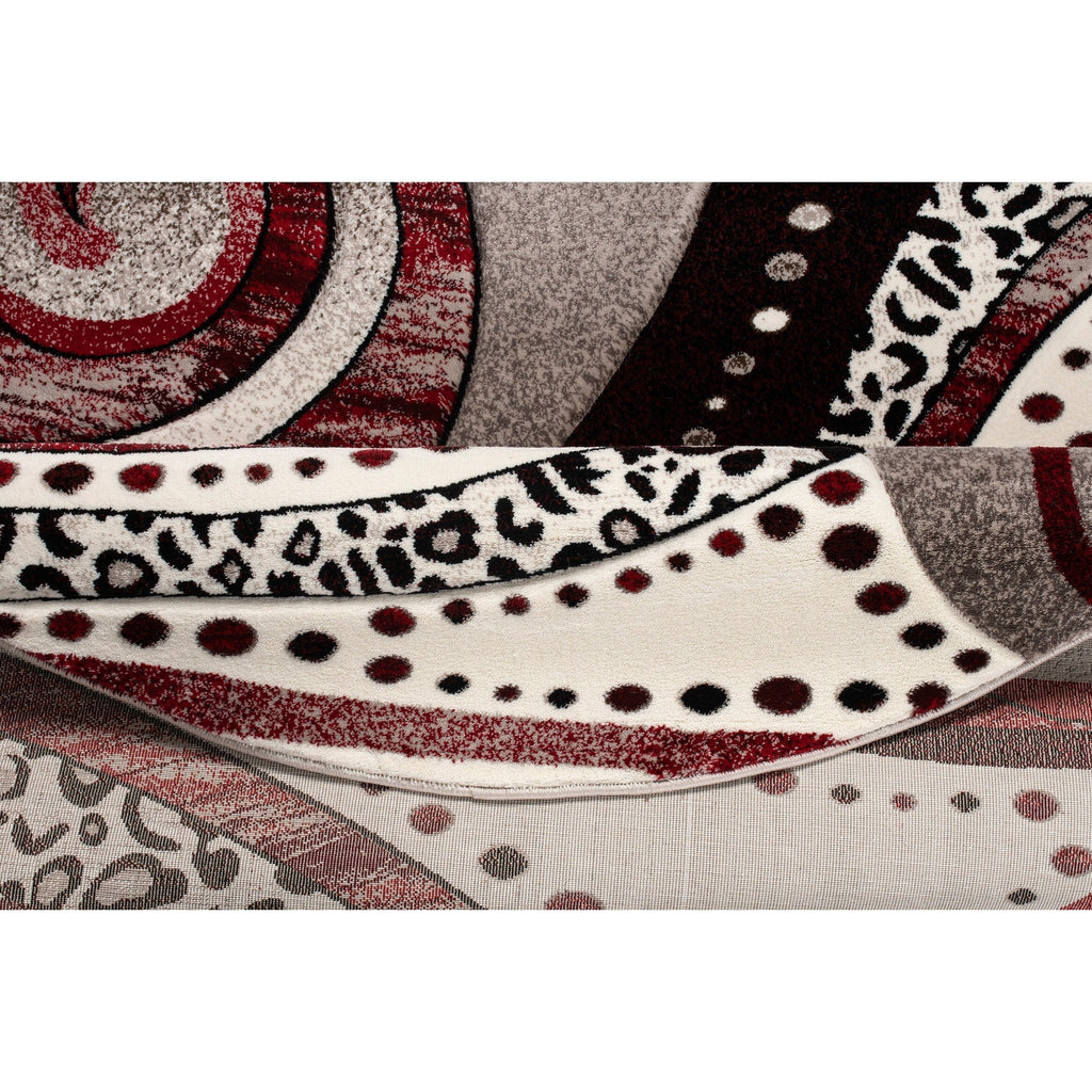 Tapis à tourbillons abstraits de la collection Rhodes