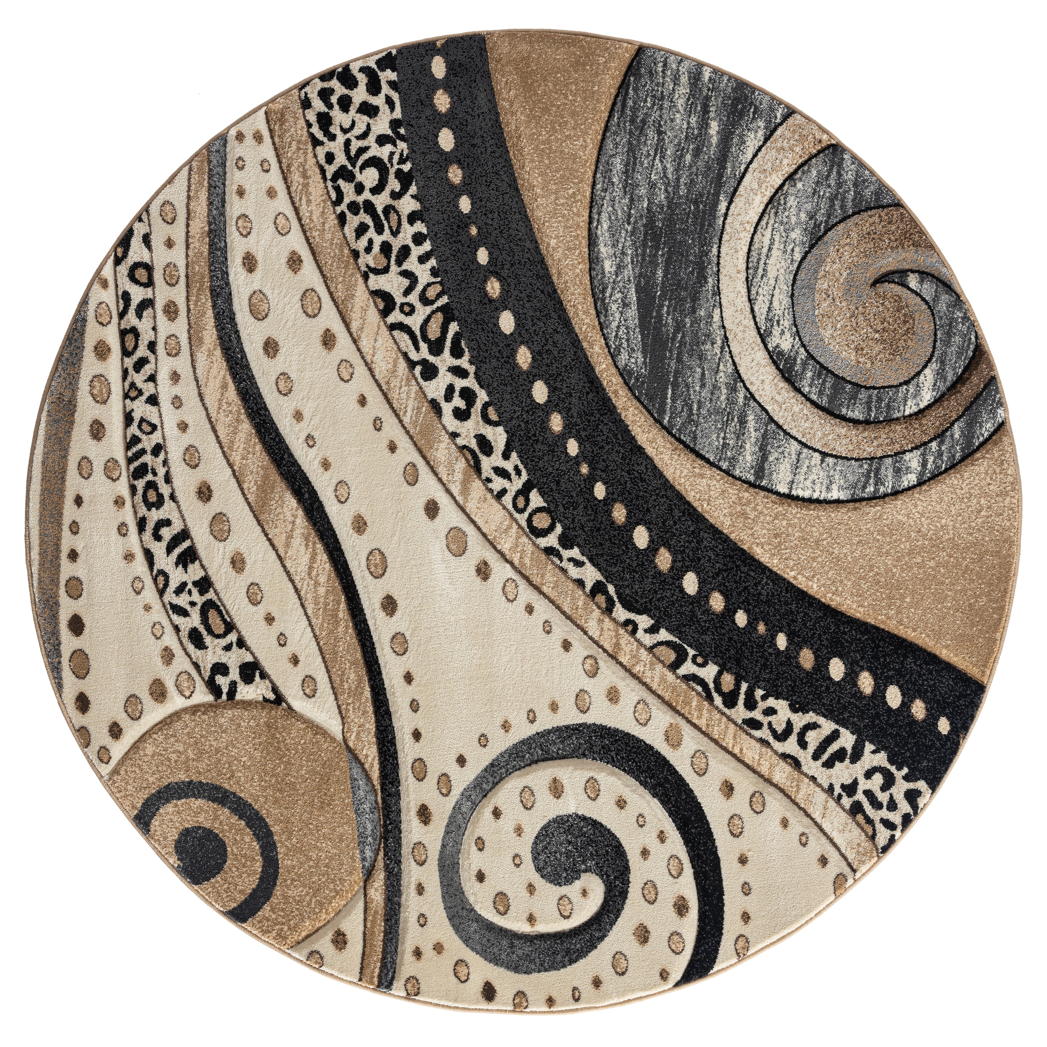 Tapis à tourbillons abstraits de la collection Rhodes