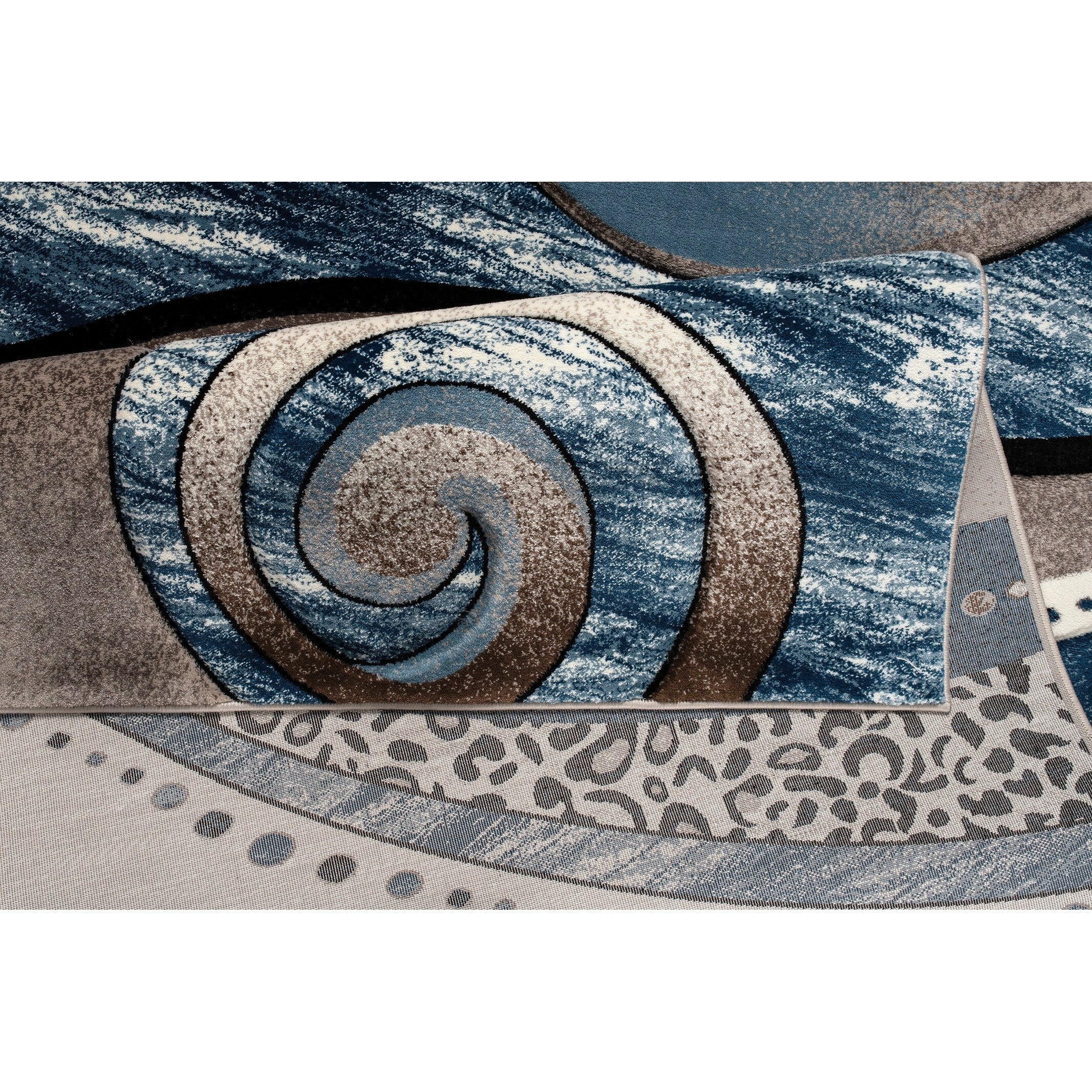 Tapis à tourbillons abstraits de la collection Rhodes