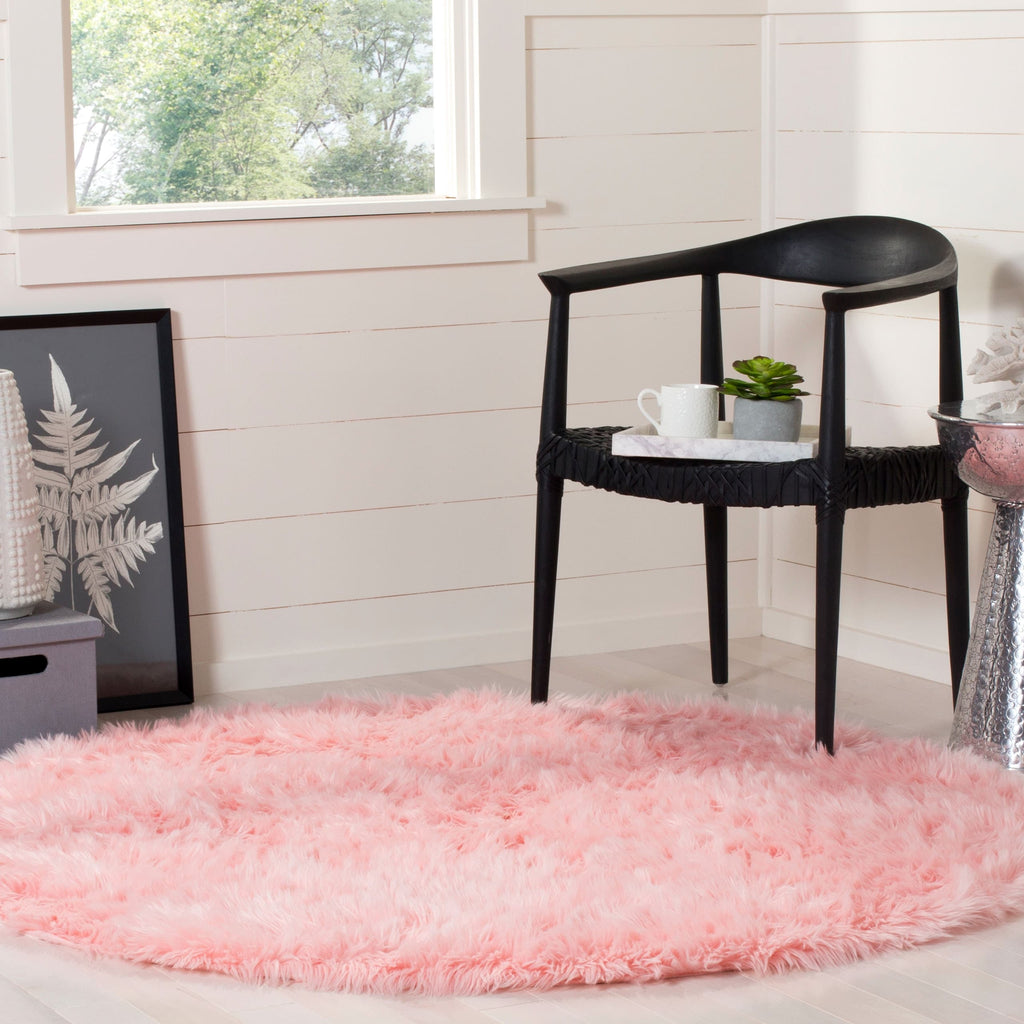 Tapis SAFAVIEH en fausse peau de mouton et soie, épaisseur 2,4 pouces