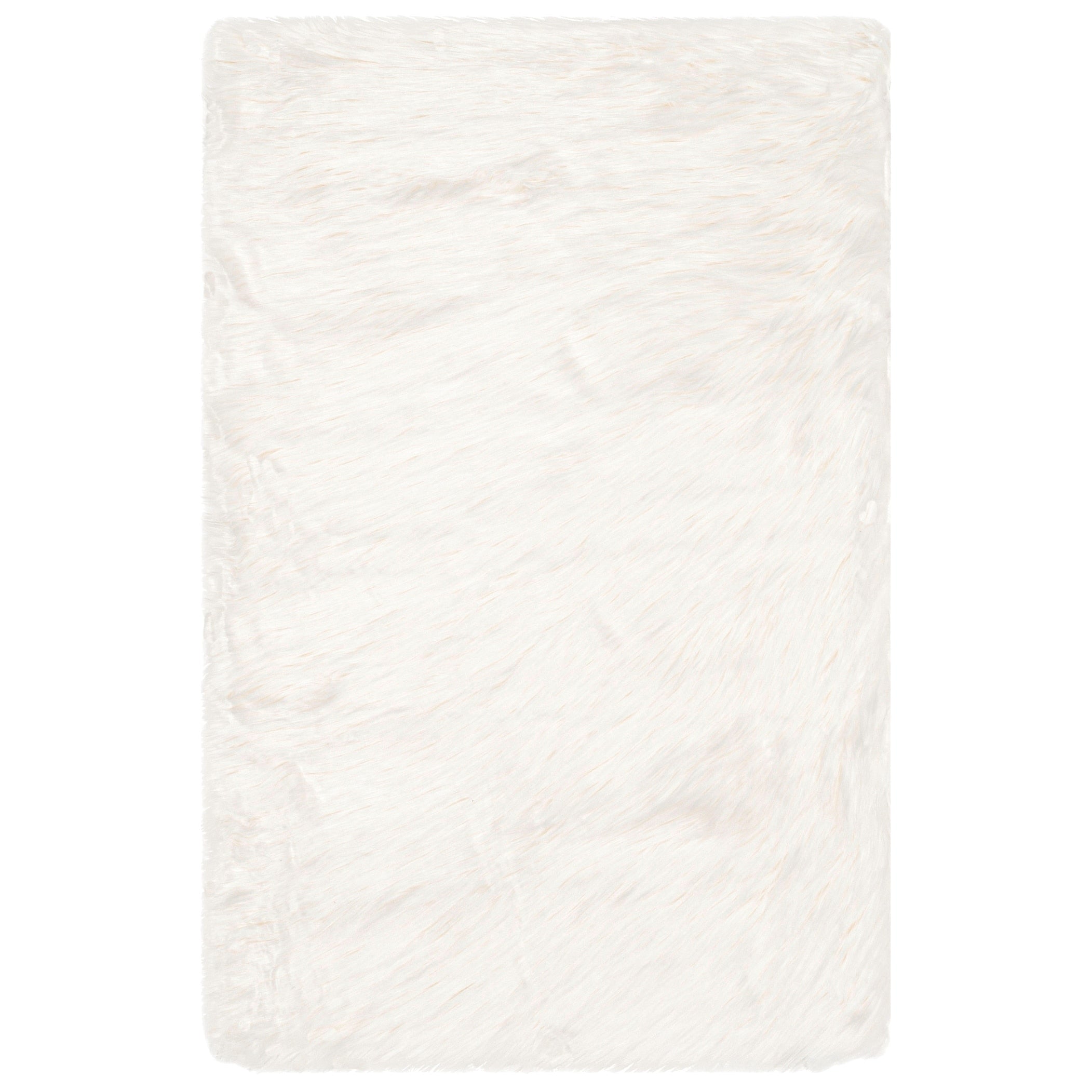 Tapis SAFAVIEH en fausse peau de mouton et soie, épaisseur 2,4 pouces