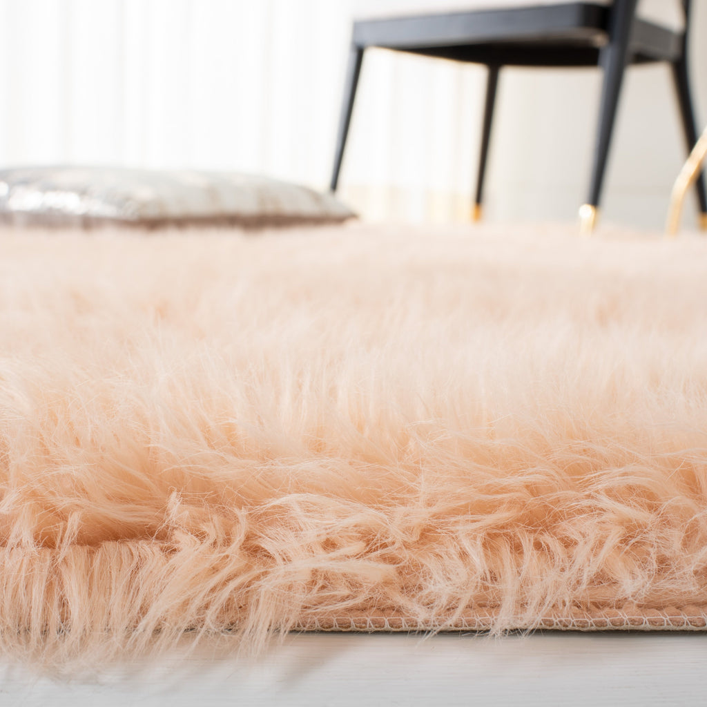 Tapis SAFAVIEH en fausse peau de mouton et soie, épaisseur 2,4 pouces