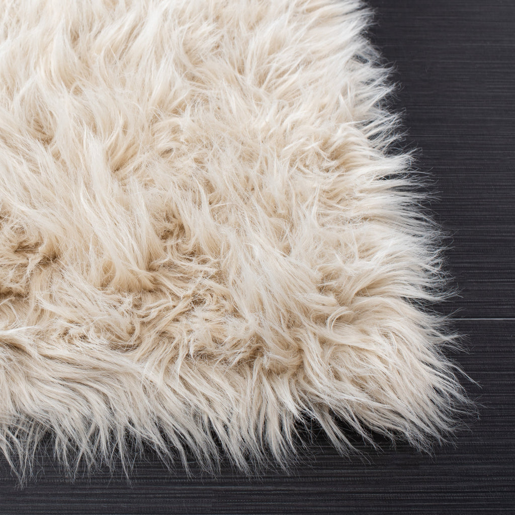 Tapis SAFAVIEH en fausse peau de mouton et soie, épaisseur 2,4 pouces