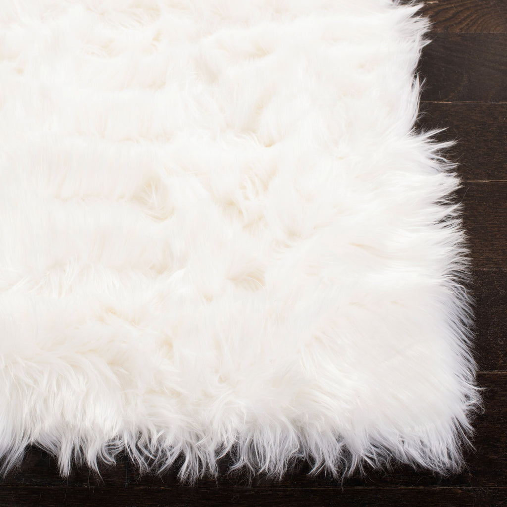 Tapis SAFAVIEH en fausse peau de mouton et soie, épaisseur 2,4 pouces