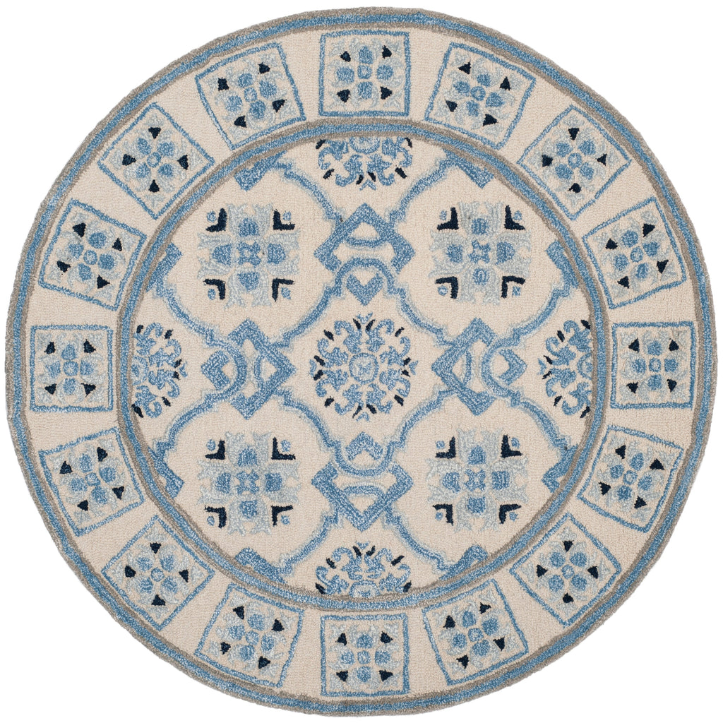 Tapis en laine floral moderne fait main Bella Rodica de SAFAVIEH