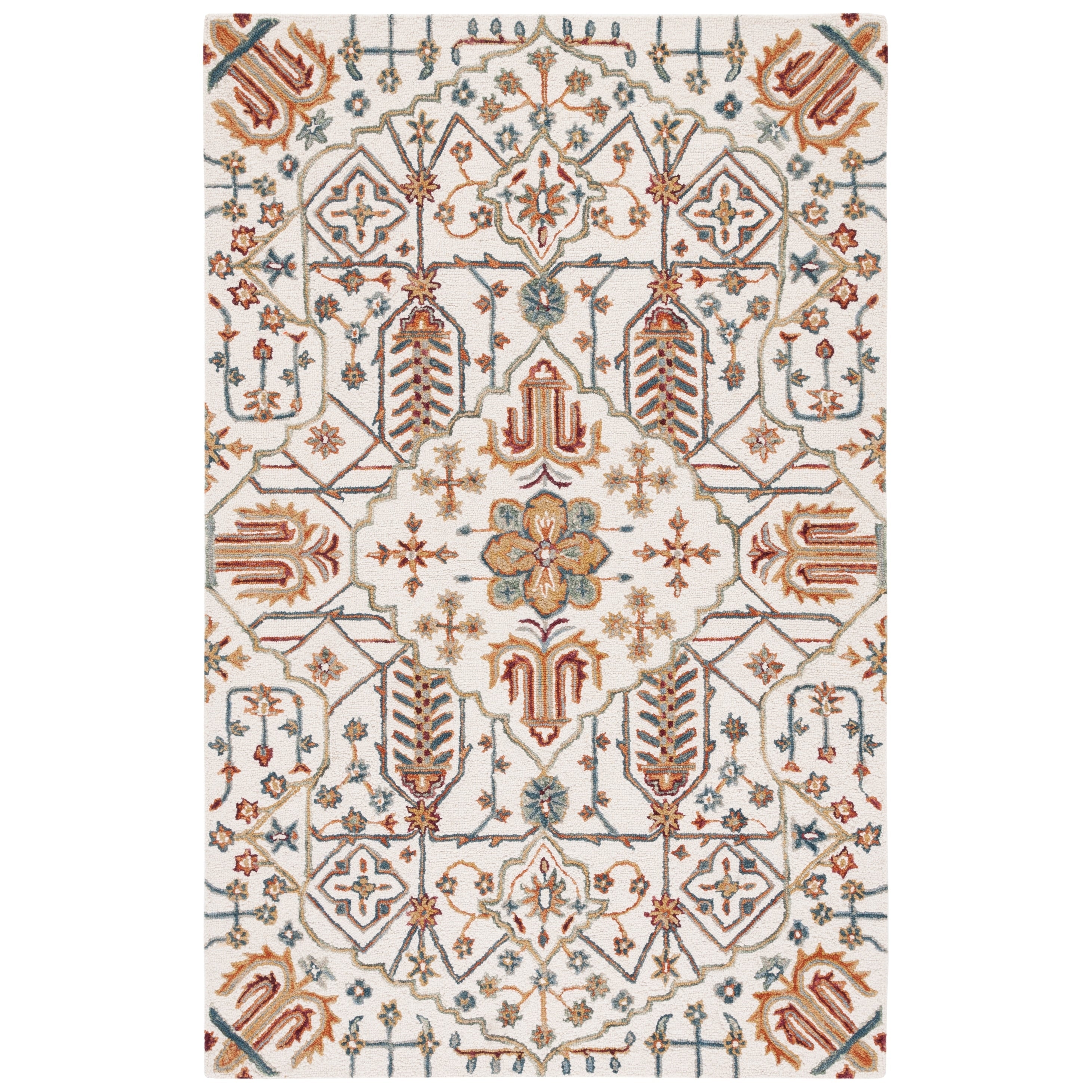 Tapis en laine floral SAFAVIEH Heritage Snjolaug fait main