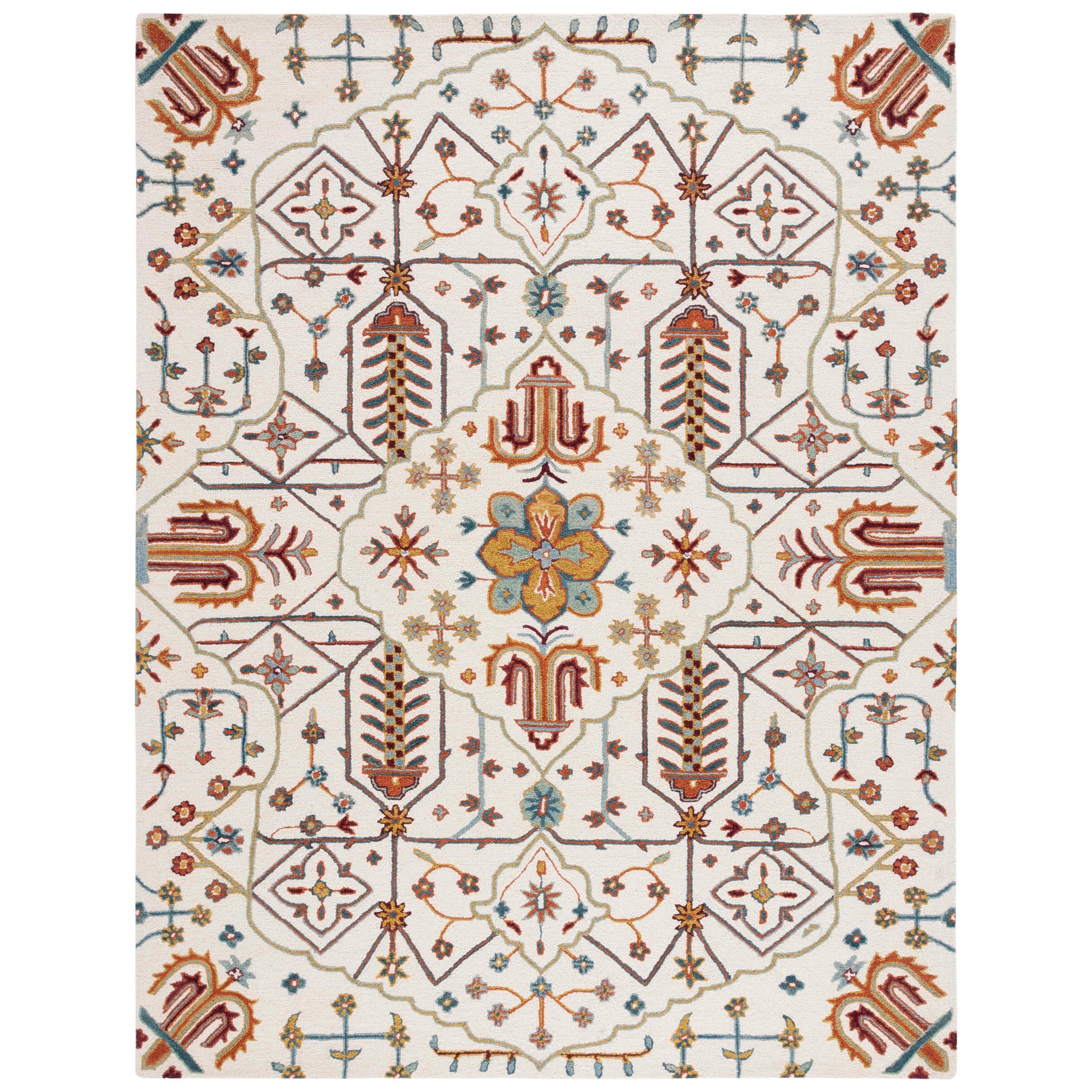 Tapis en laine floral SAFAVIEH Heritage Snjolaug fait main