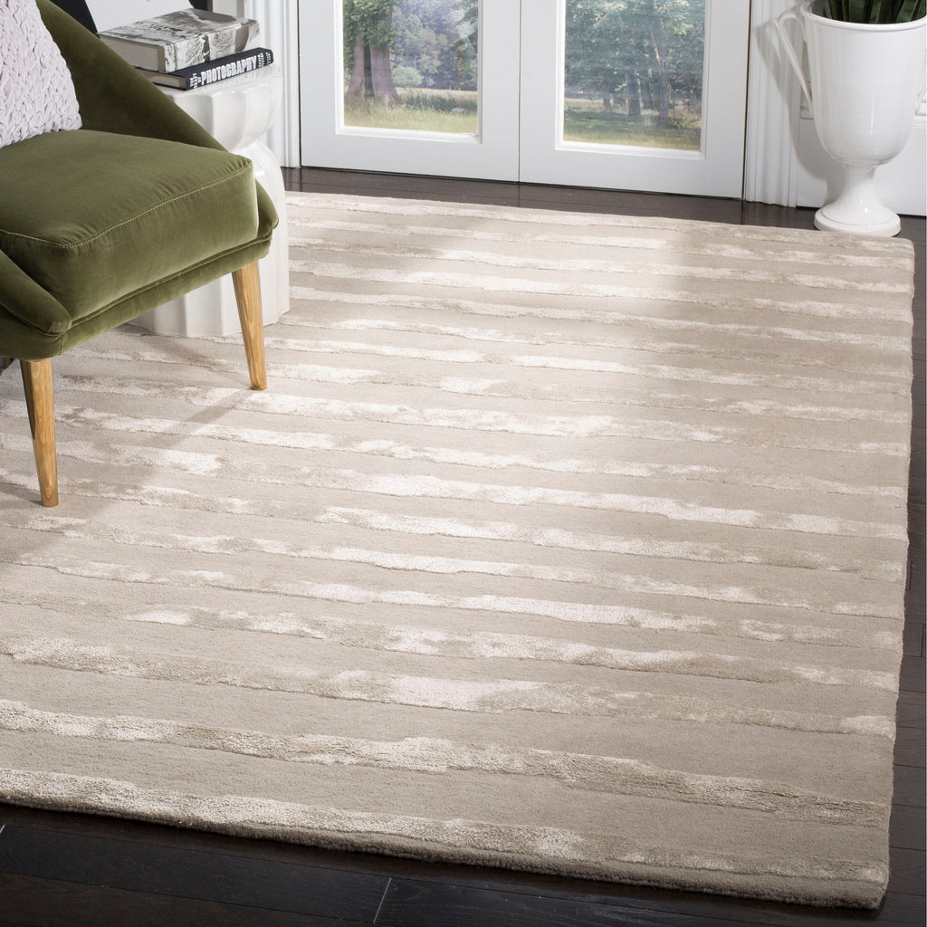 Tapis en laine NZ Soho Kikue Stripes fait main SAFAVIEH