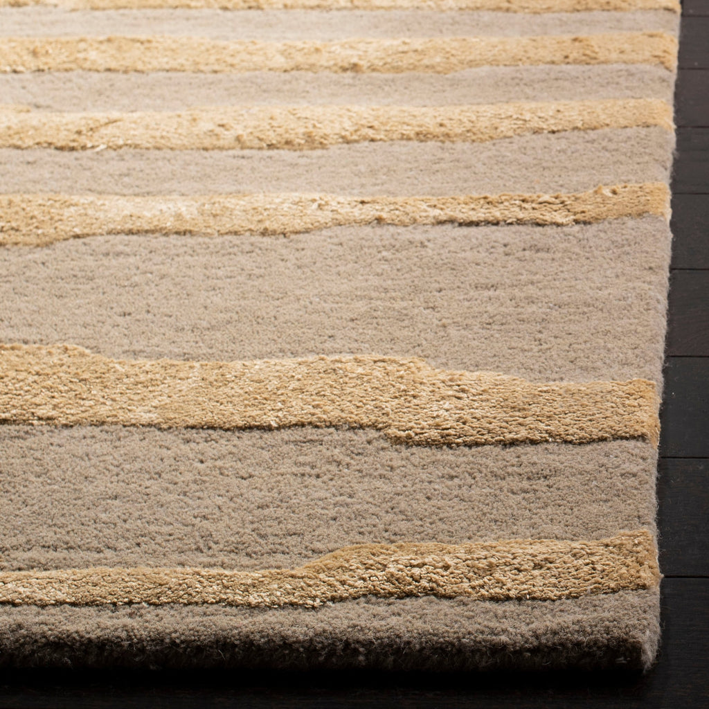 Tapis en laine NZ Soho Kikue Stripes fait main SAFAVIEH