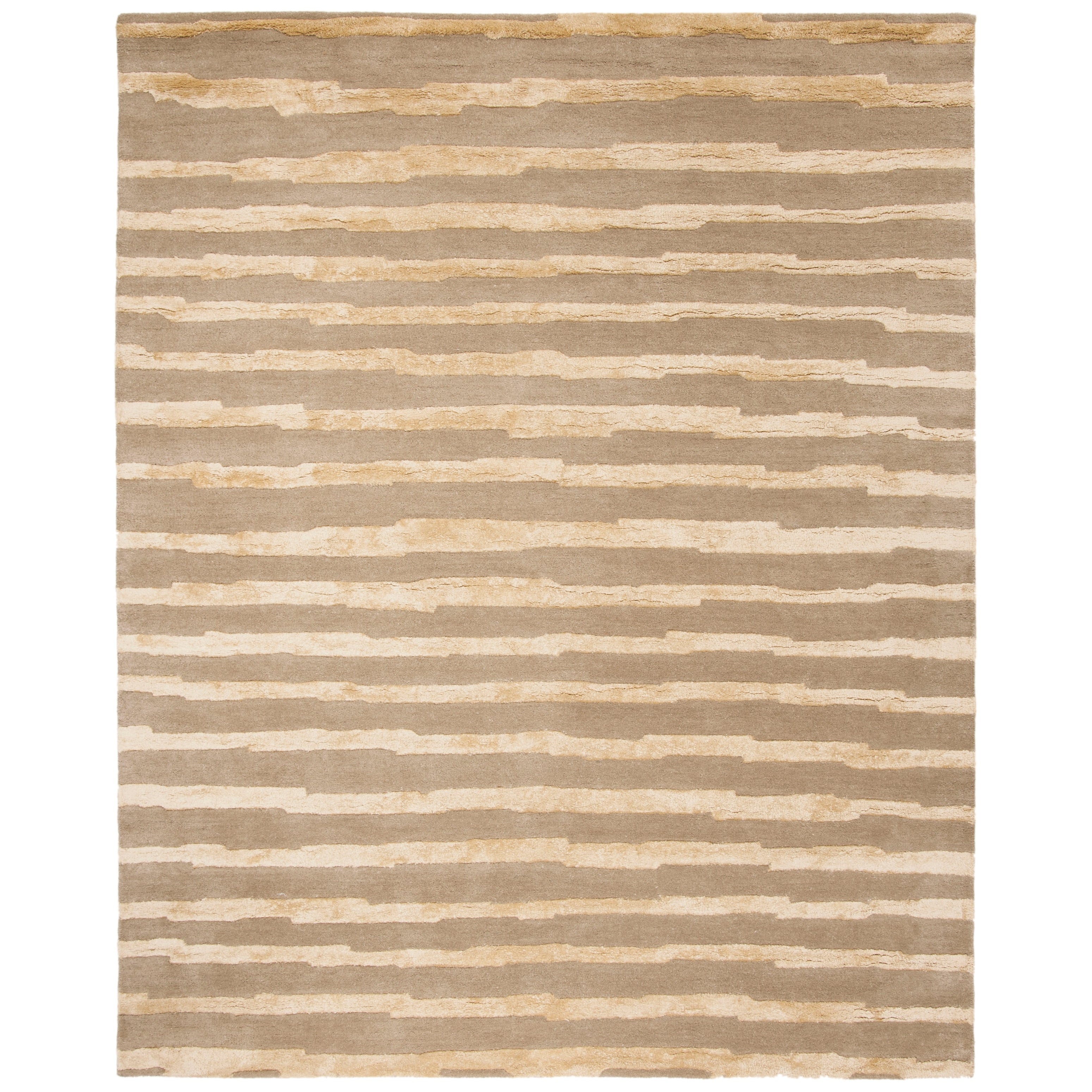 Tapis en laine NZ Soho Kikue Stripes fait main SAFAVIEH