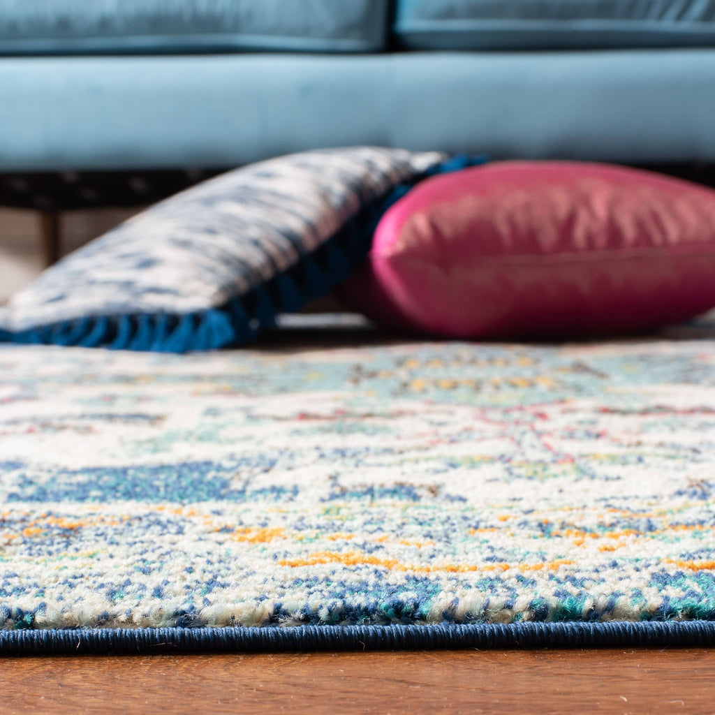 Tapis décoratif SAFAVIEH Madison Marilou Boho Medallion effet vieilli