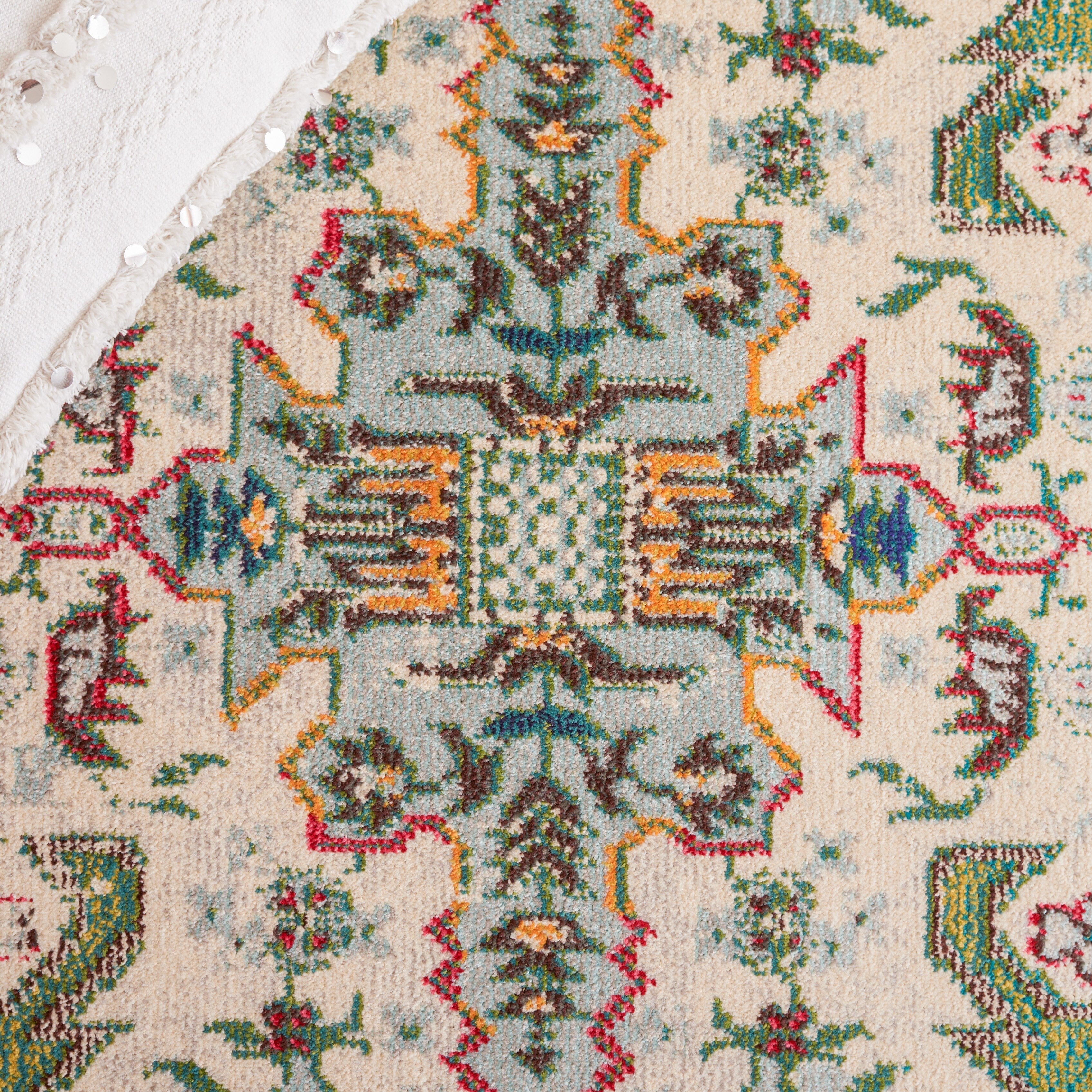 Tapis décoratif SAFAVIEH Madison Marilou Boho Medallion effet vieilli