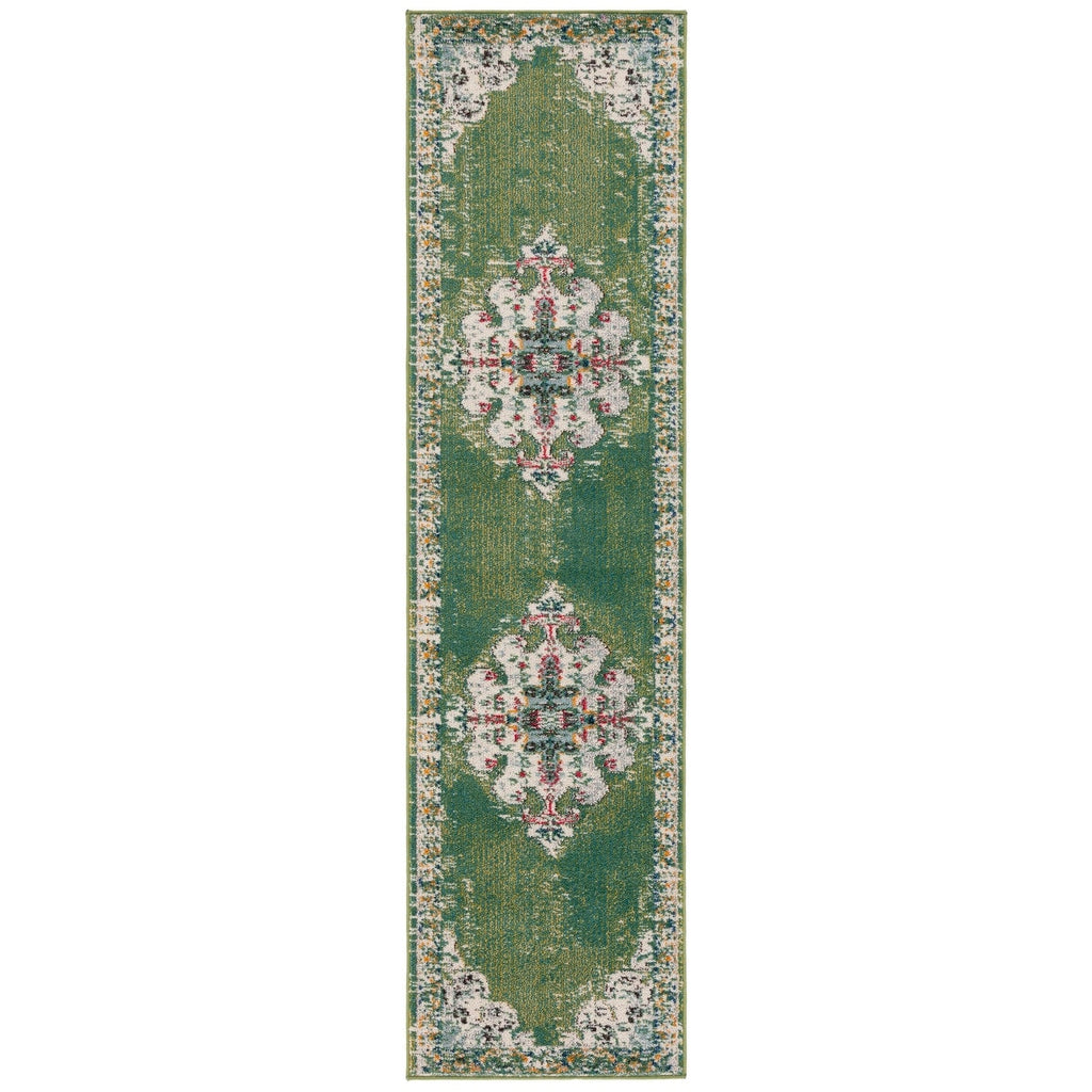Tapis décoratif SAFAVIEH Madison Marilou Boho Medallion effet vieilli